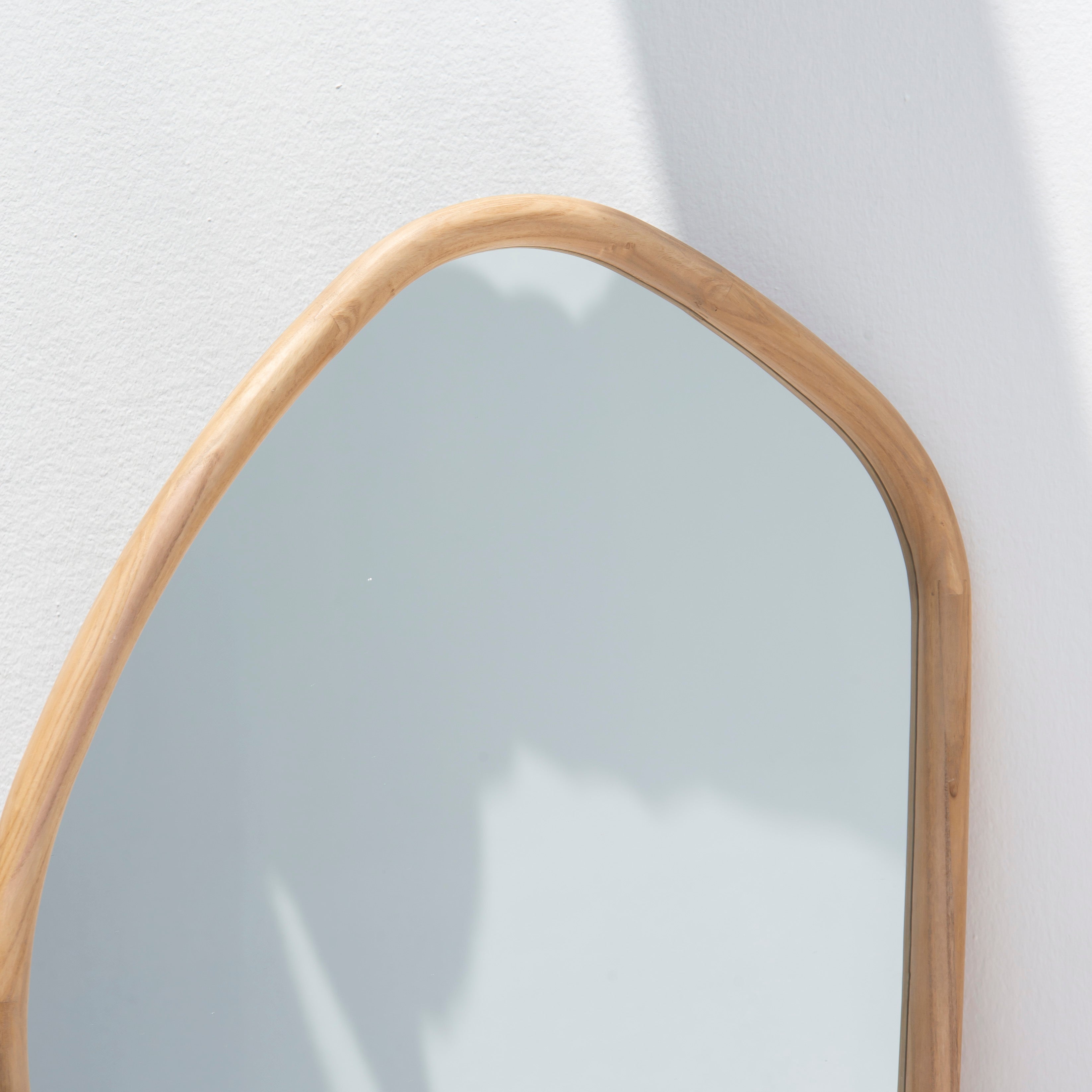 Celeste Wooden Curve Mirror Frame - Art and craft furniture 