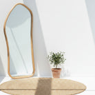 Celeste Wooden Curve Mirror Frame - Art and craft furniture 