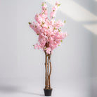ARTIFICIAL PINK BLOSSOM PLANT - Art and craft furniture 