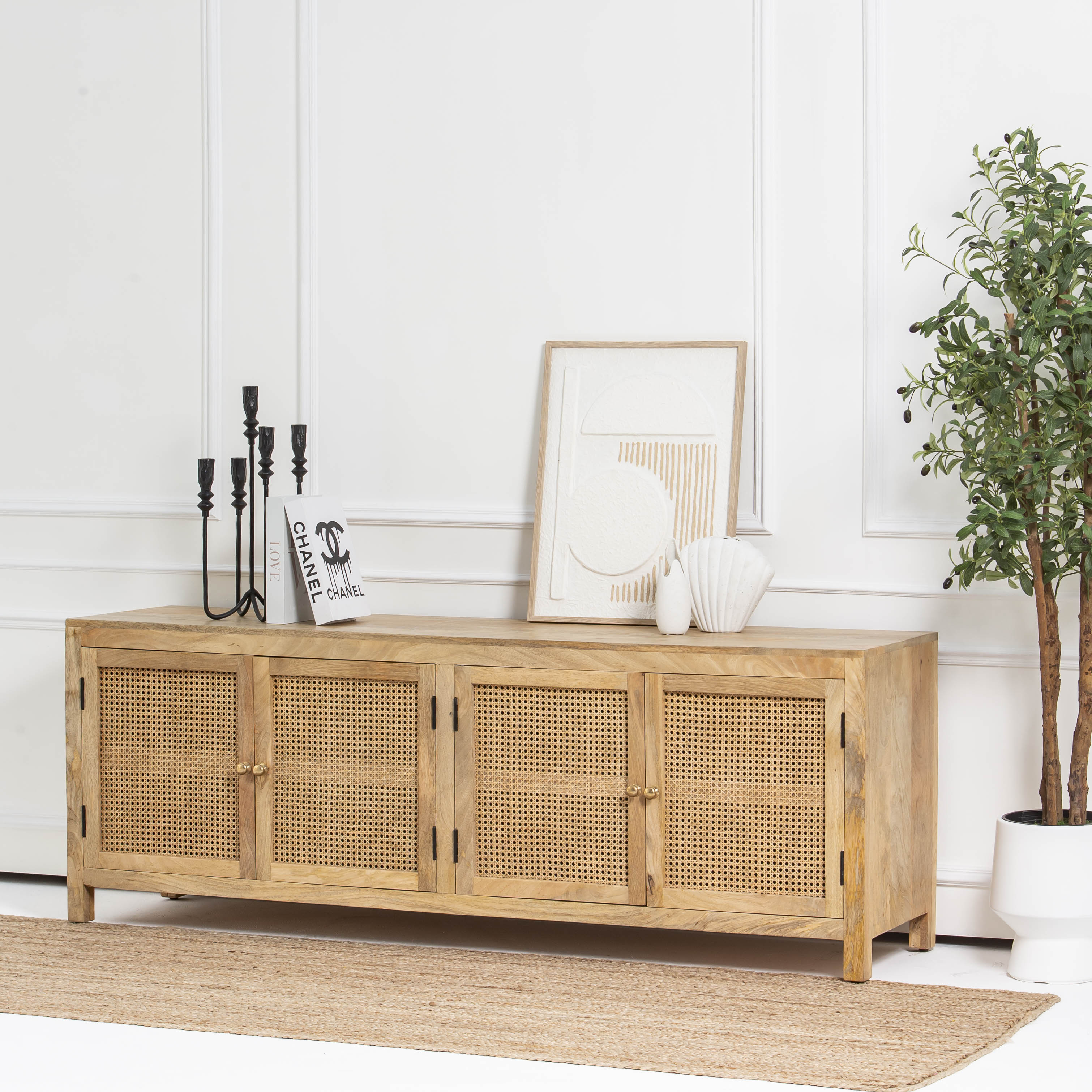 CANOVIA CANE FOUR DOOR TV STAND