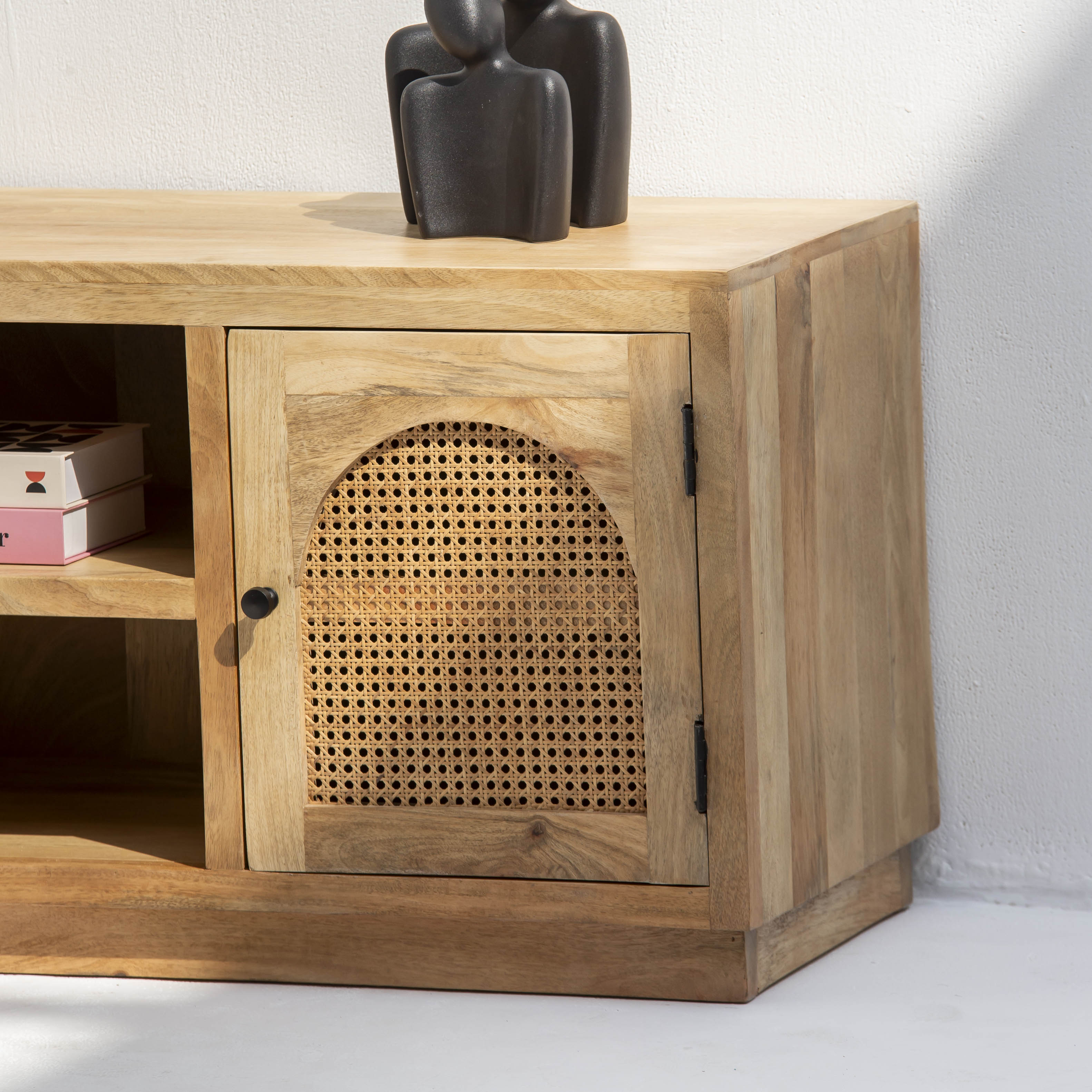 CANOVA RATTAN TWO DOOR TV STAND