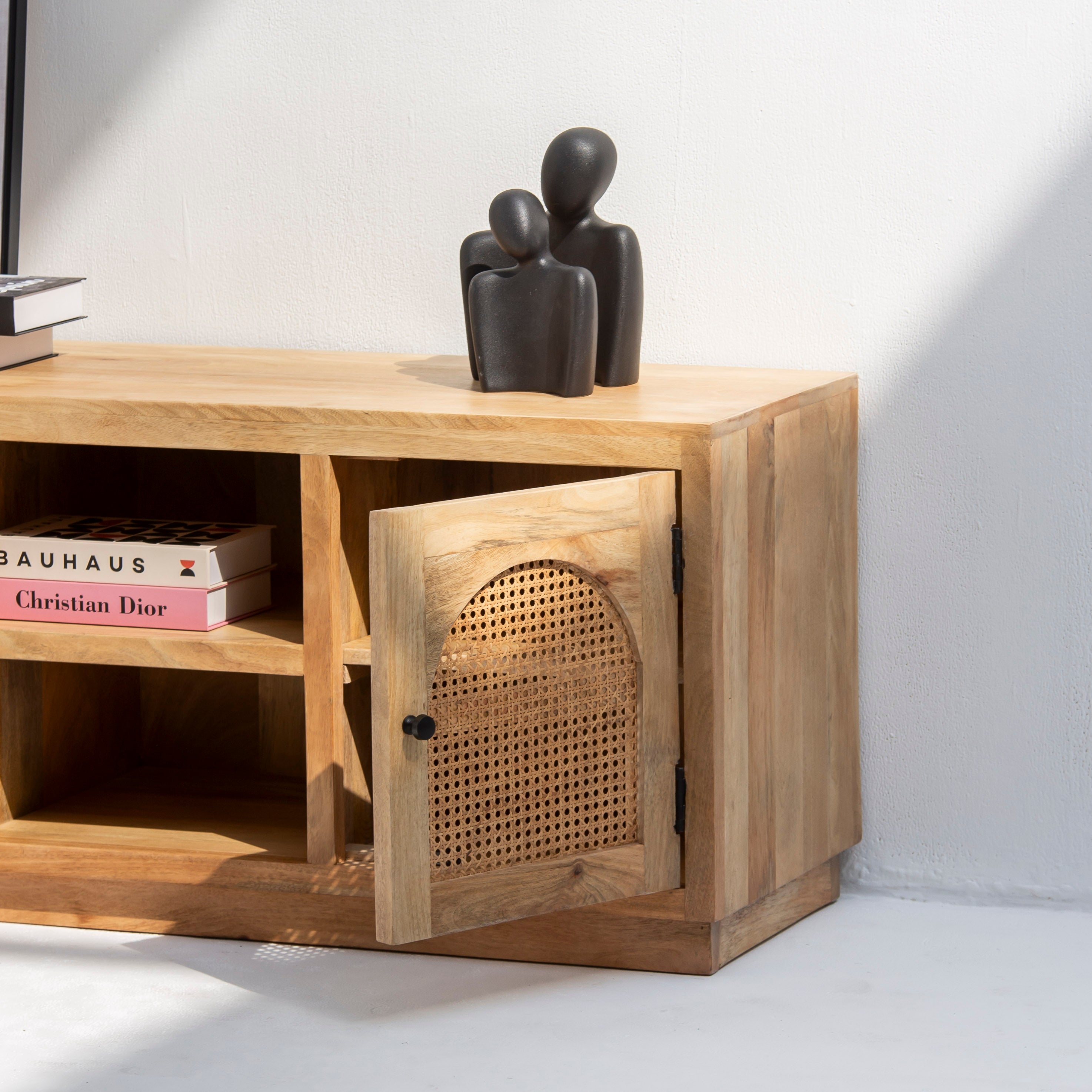 CANOVA RATTAN TWO DOOR TV STAND