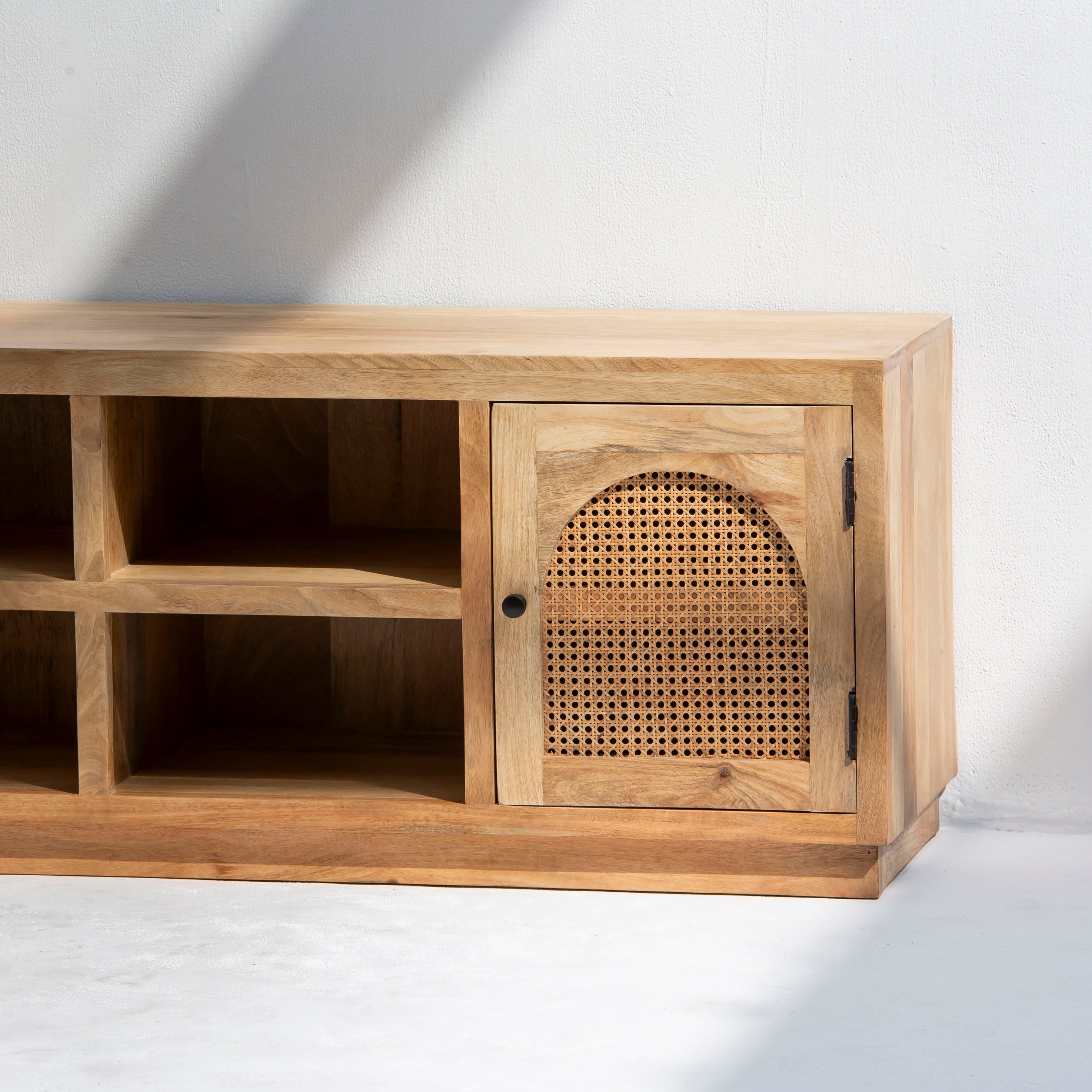 CANOVA RATTAN TWO DOOR TV STAND