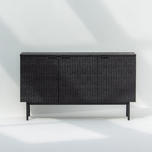 BLACK GALAXY THREE DOOR SIDEBOARD