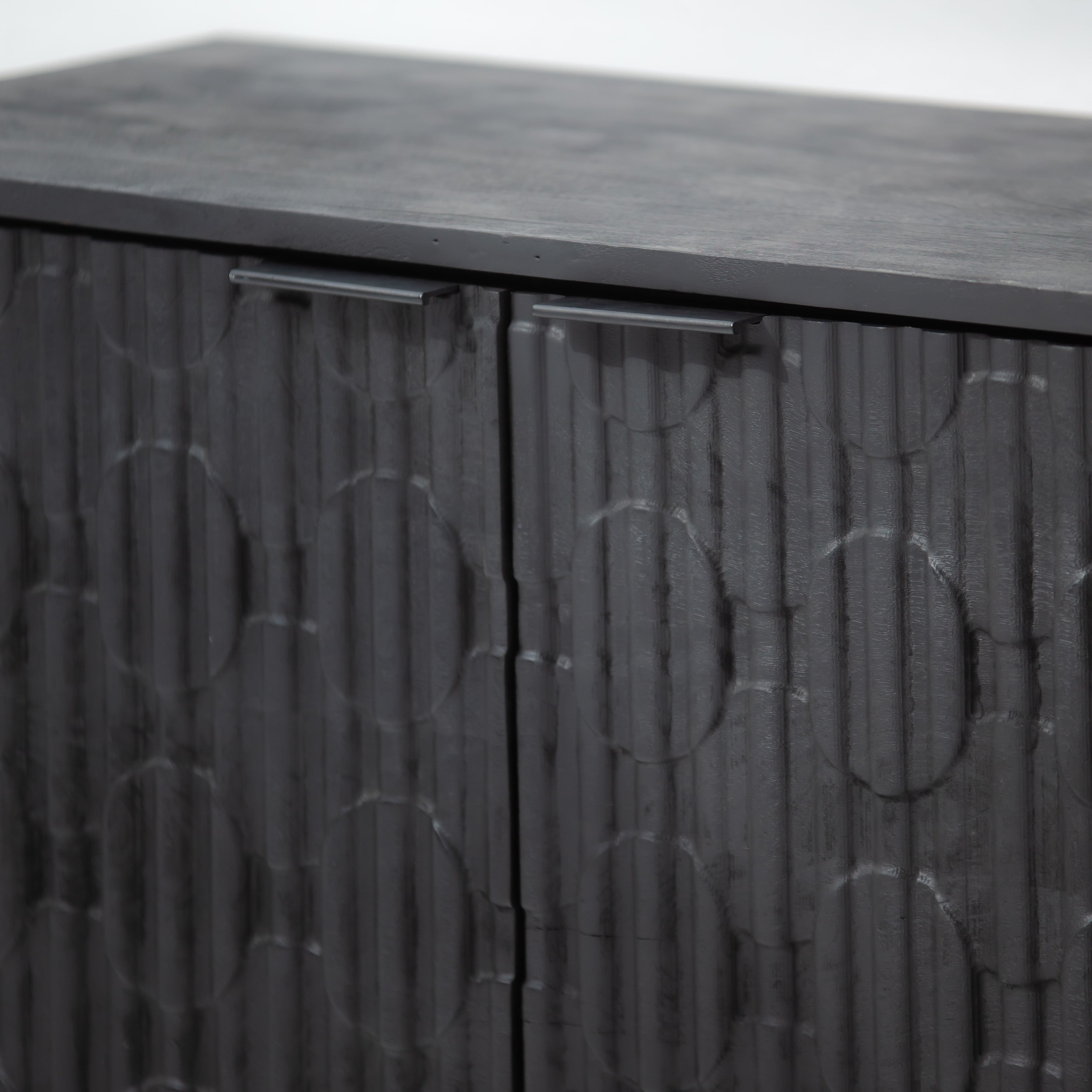 BLACK GALAXY THREE DOOR SIDEBOARD