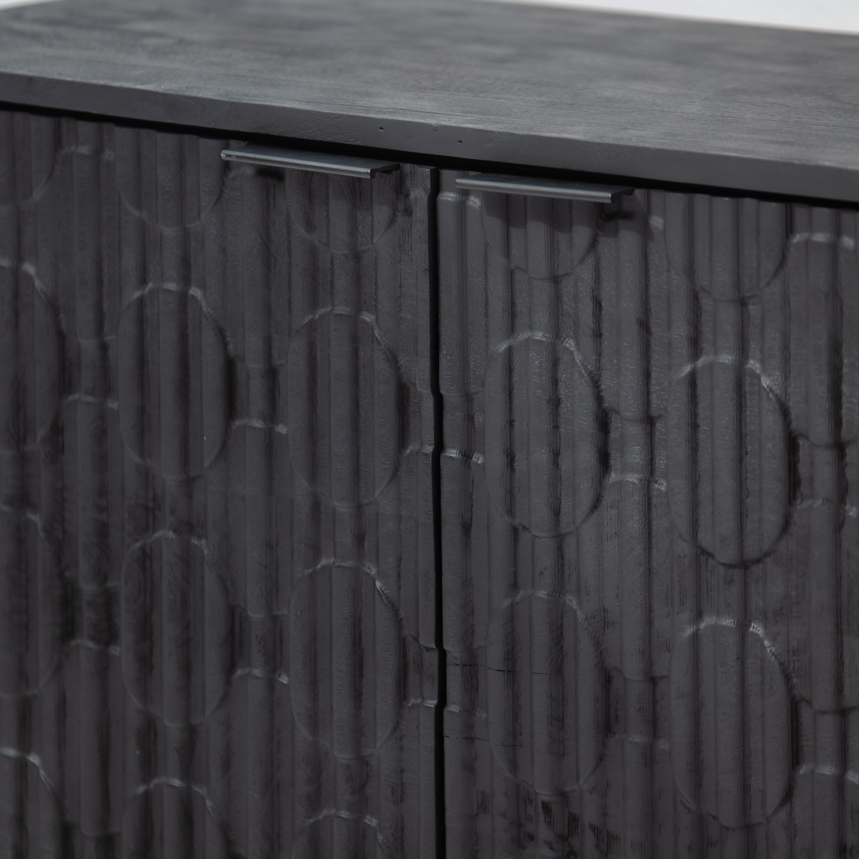 BLACK GALAXY THREE DOOR SIDEBOARD