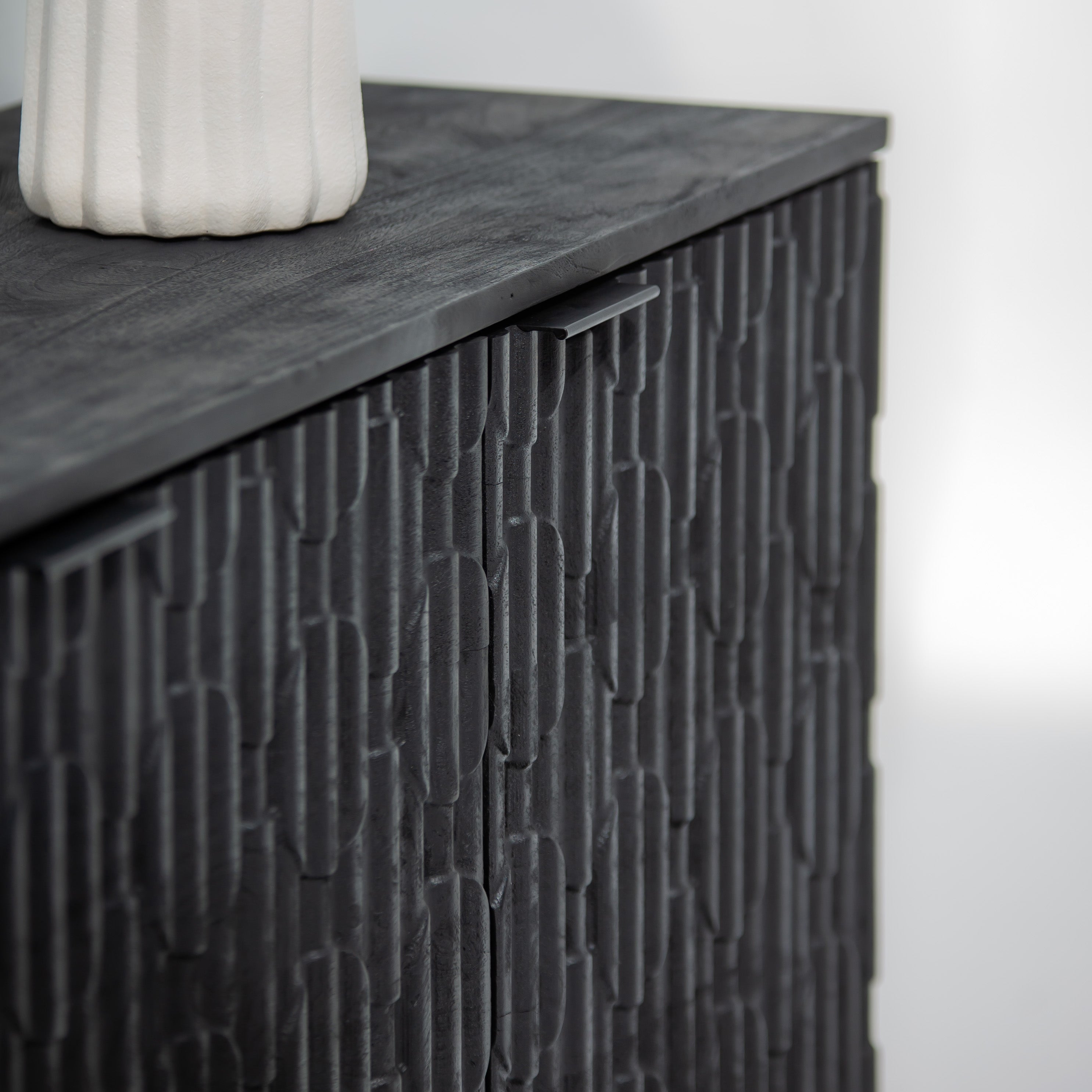 BLACK GALAXY THREE DOOR SIDEBOARD