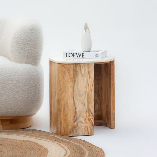 TERRALUXE MARBLE SIDE TABLE
