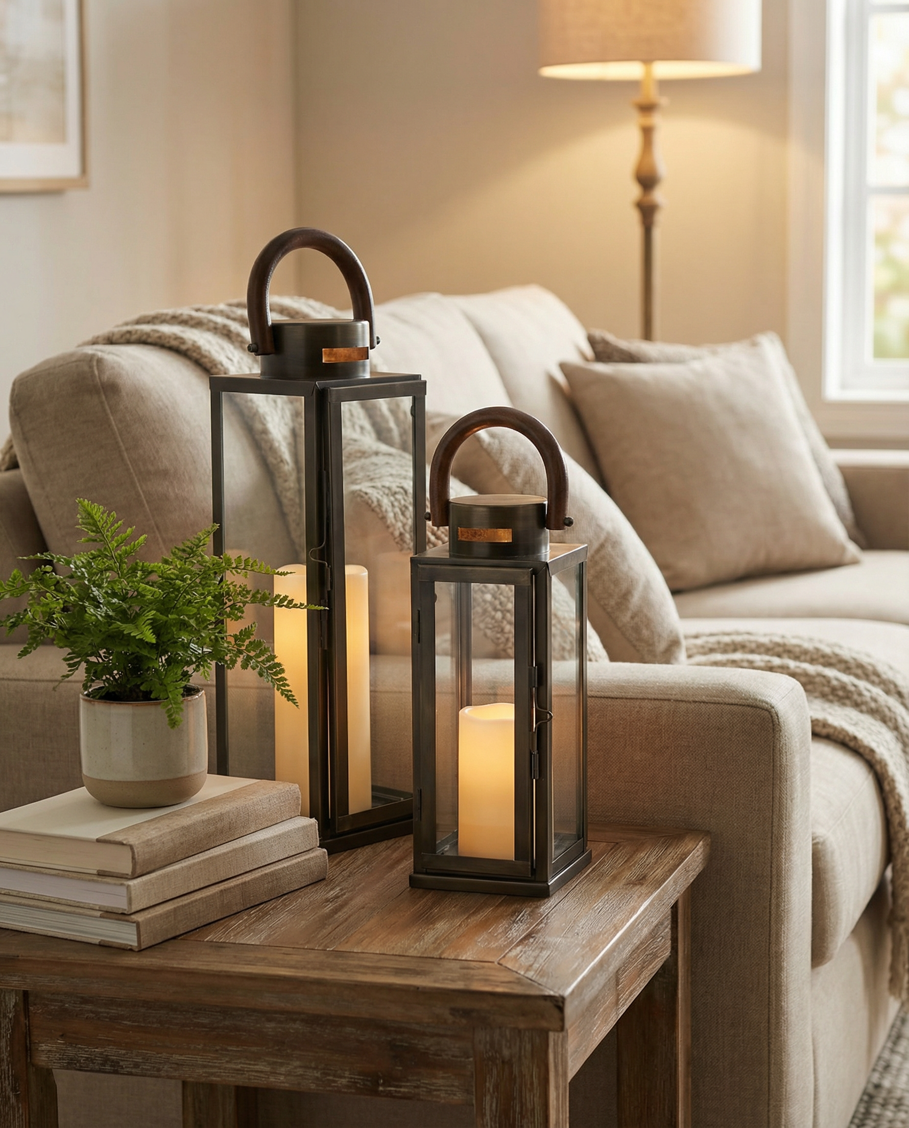 FLICKERING HARMONY LONG LANTERN - Art and craft furniture 