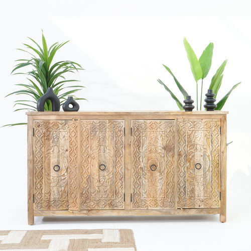 RICHMOND GRACE CARVED FOUR DOOR SIDEBOARD