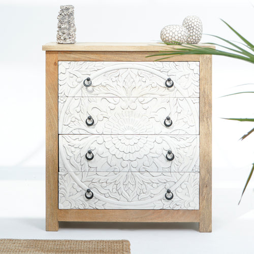 SEA LAKE CARVED CHEST OF DRAWERS