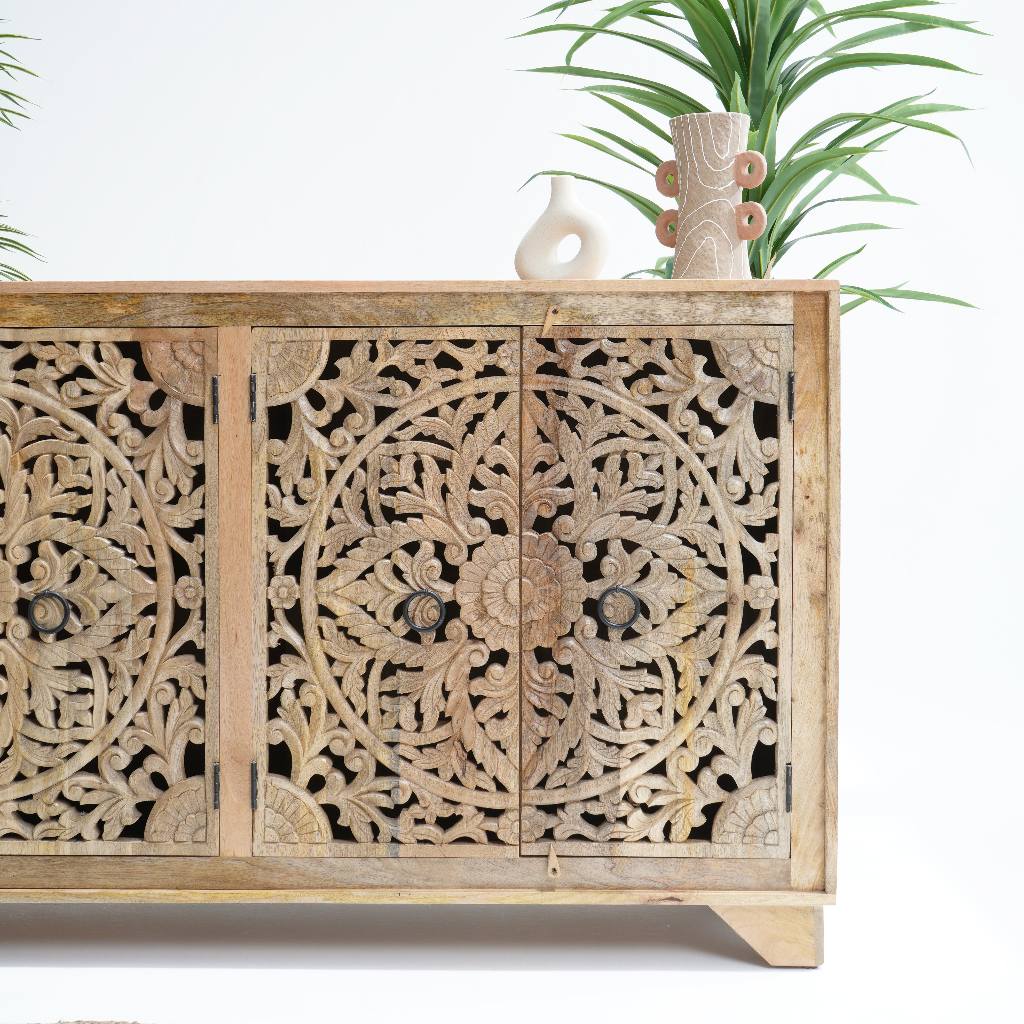 Karigar carved four door sideboard