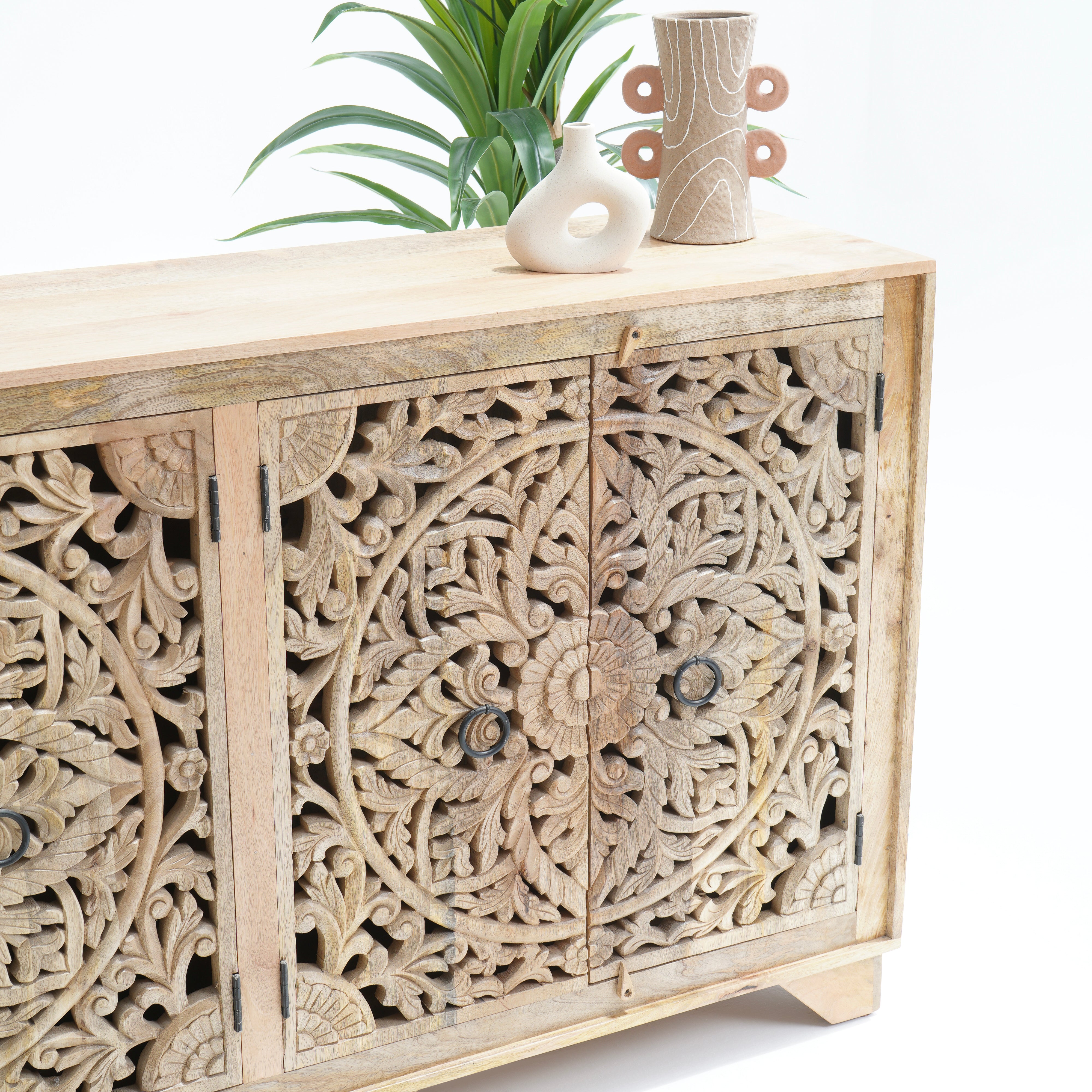 Karigar carved four door sideboard