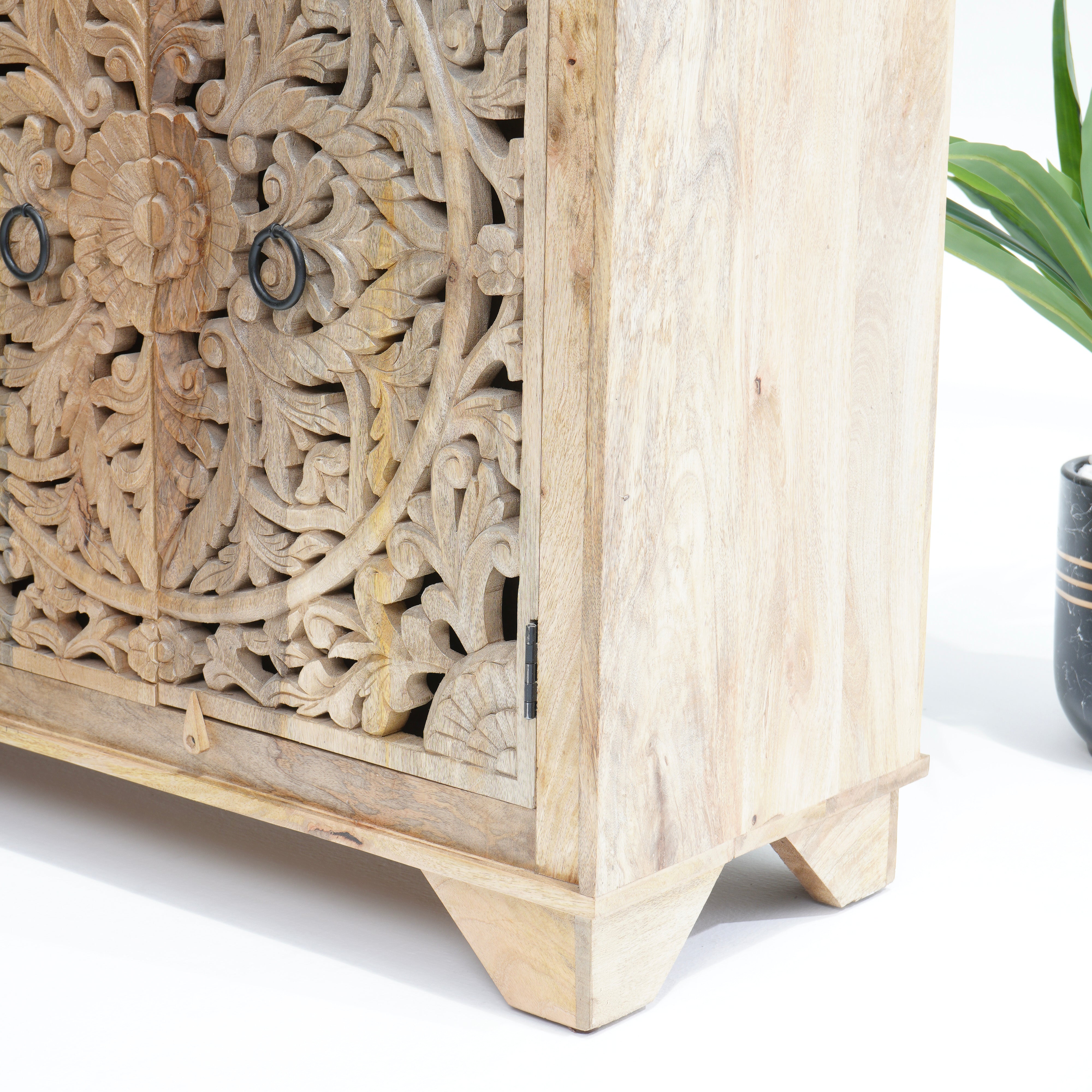 Karigar carved four door sideboard