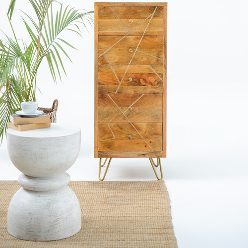 MANGOLUXE FOUR DRAWER CHEST OF DRAWERS