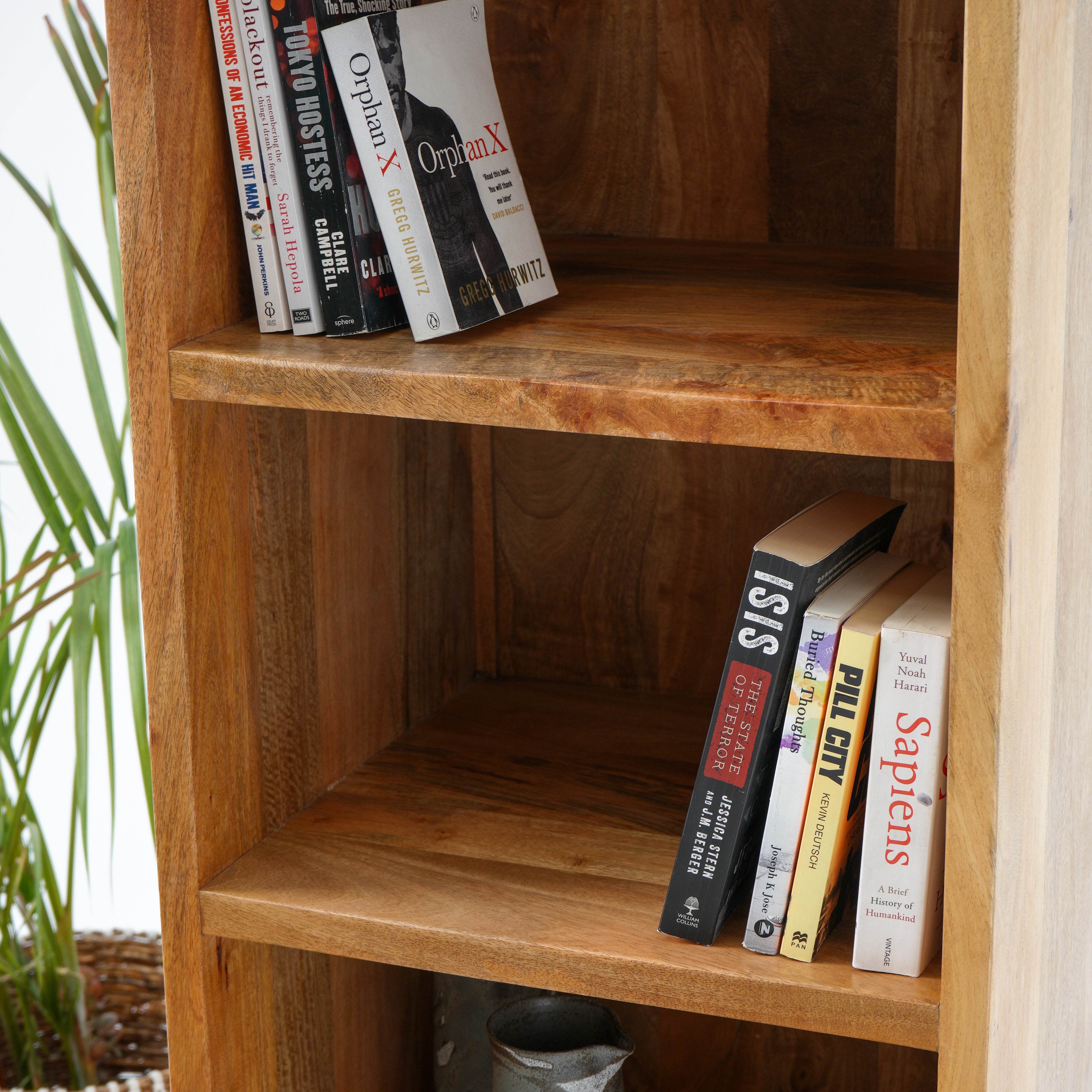Oslo Gold Lines Two-Drawer Bookshelf