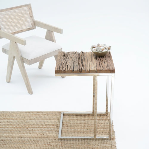RAILWAY WOOD SIDE TABLE