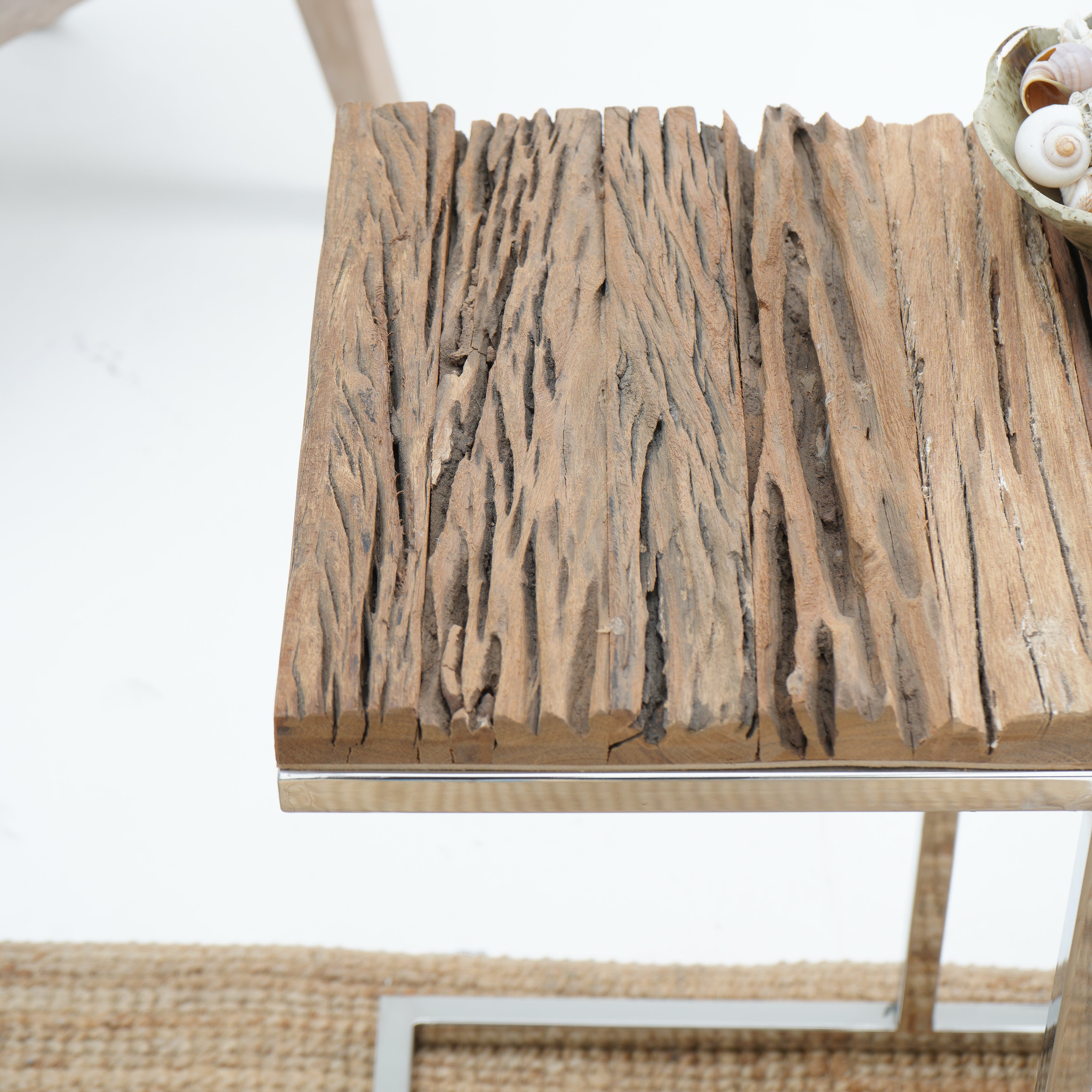 RAILWAY WOOD SIDE TABLE