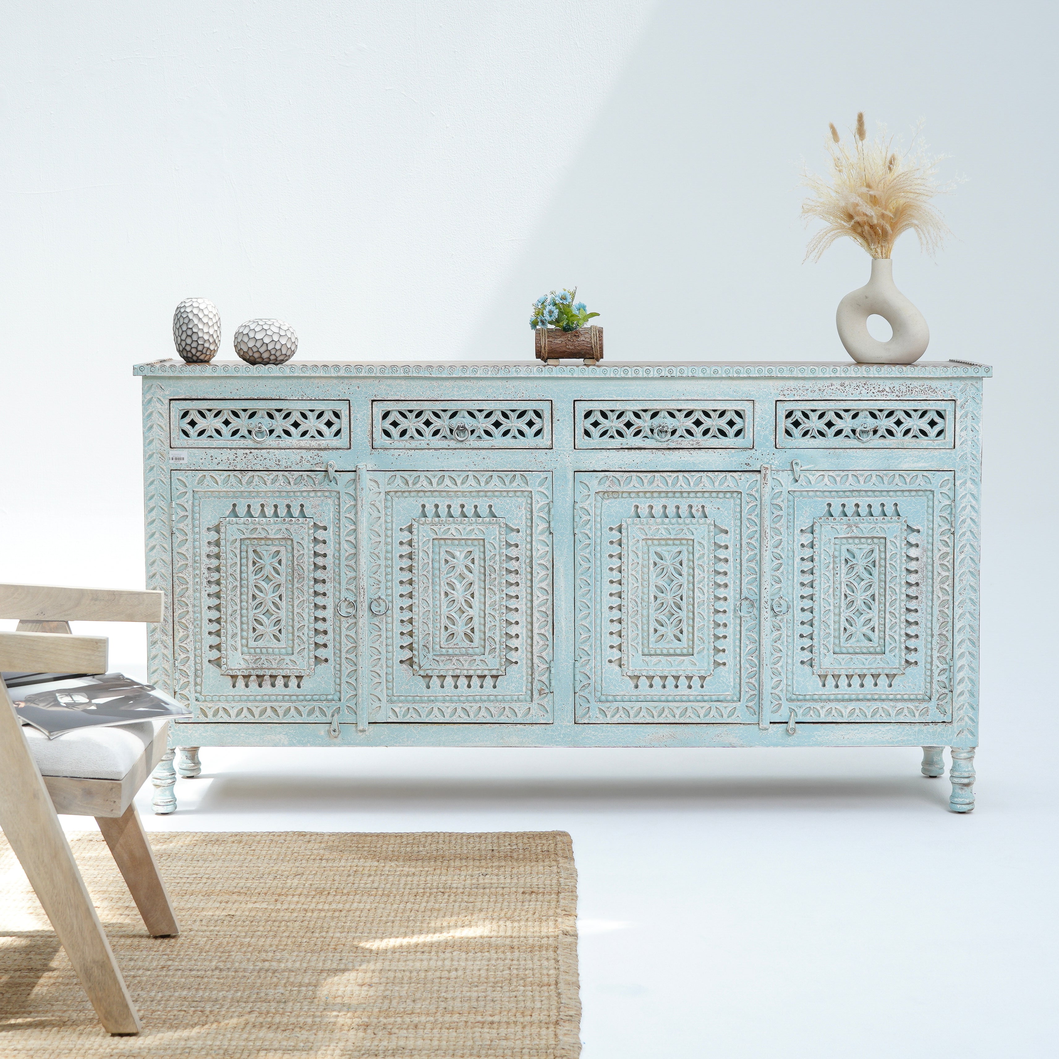 THE ORLEANS FOUR DOOR DRAWER SIDEBOARD