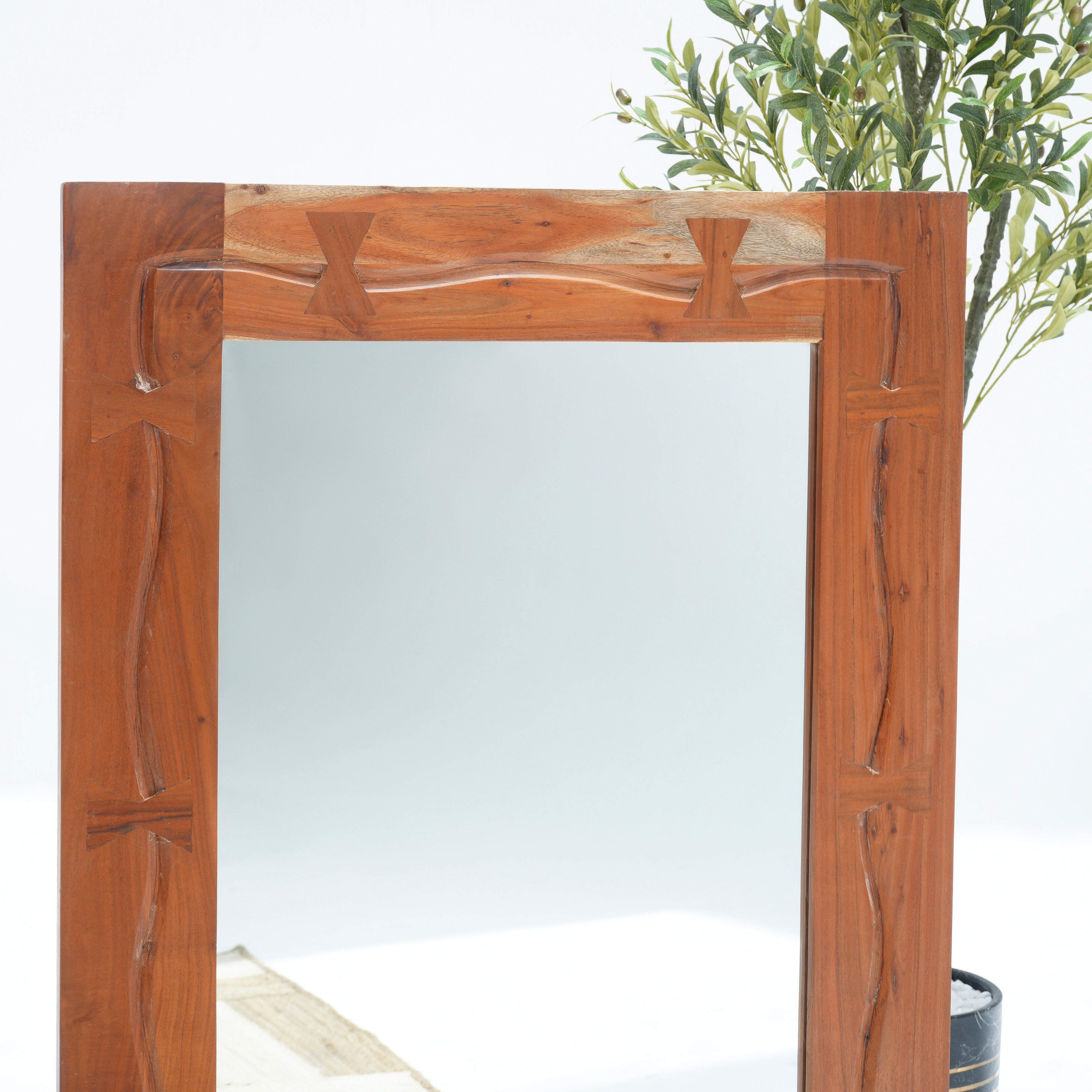 Marvel Acacia Wood Mirror Frame