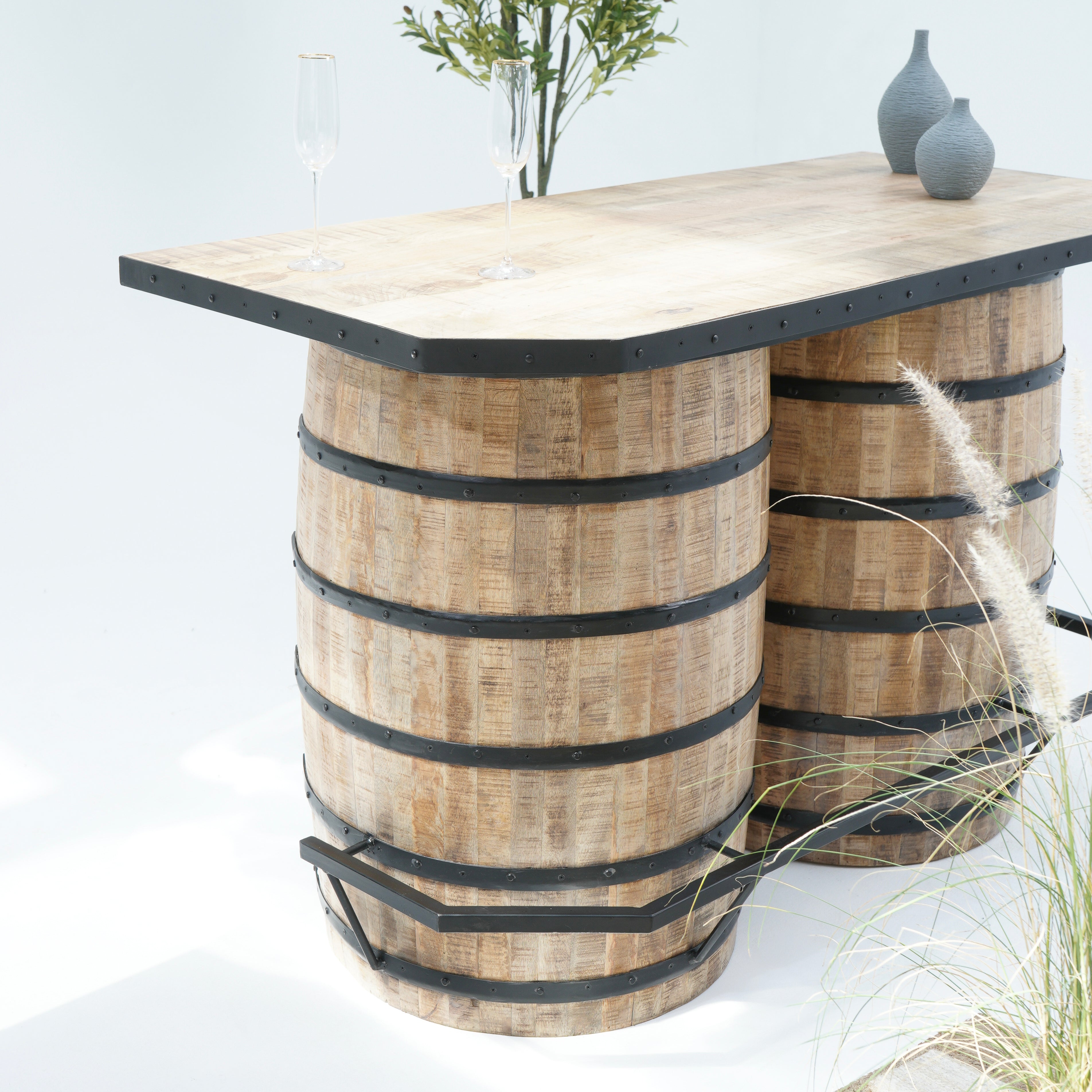 The Classic Cask Double Barrel Bar Counter