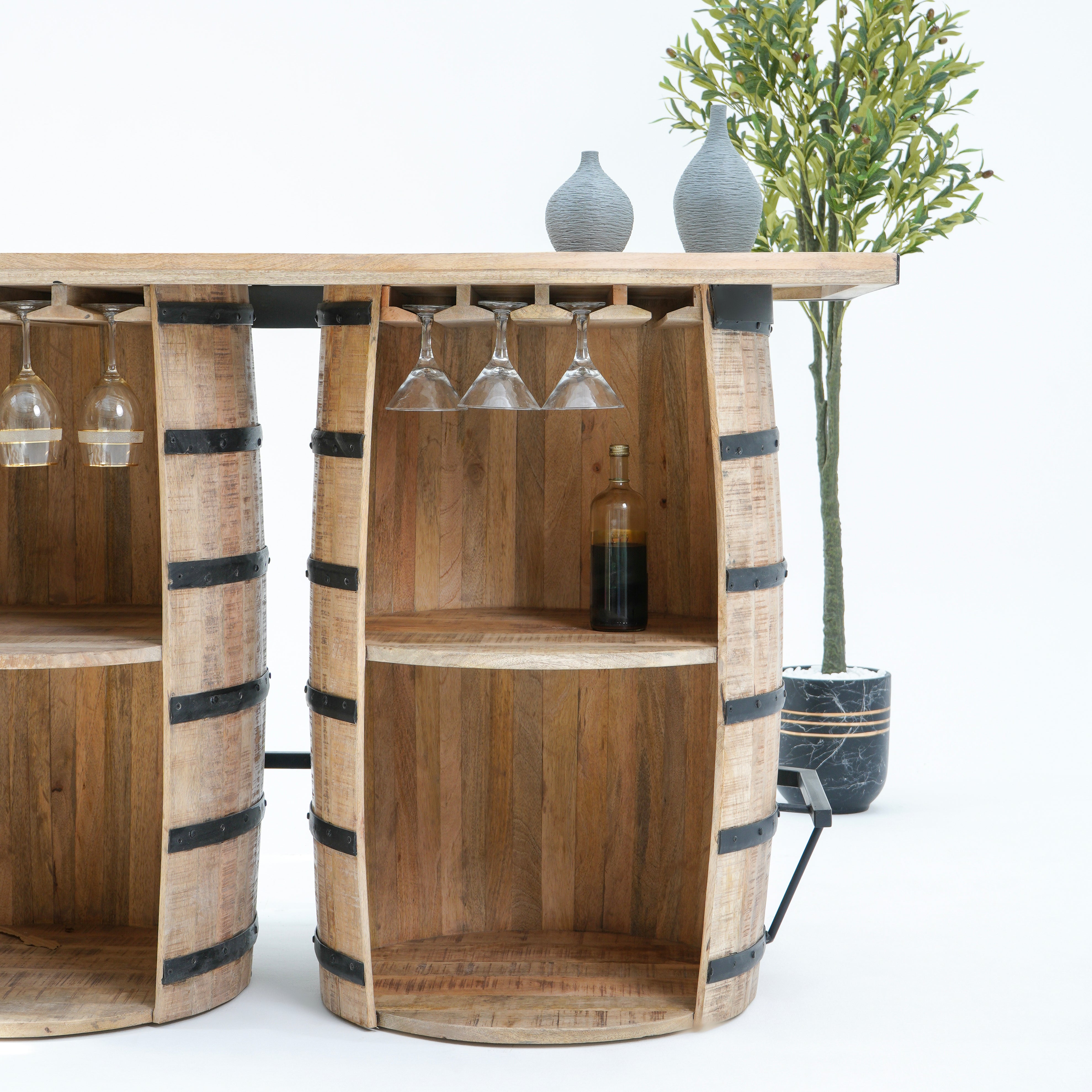 The Classic Cask Double Barrel Bar Counter