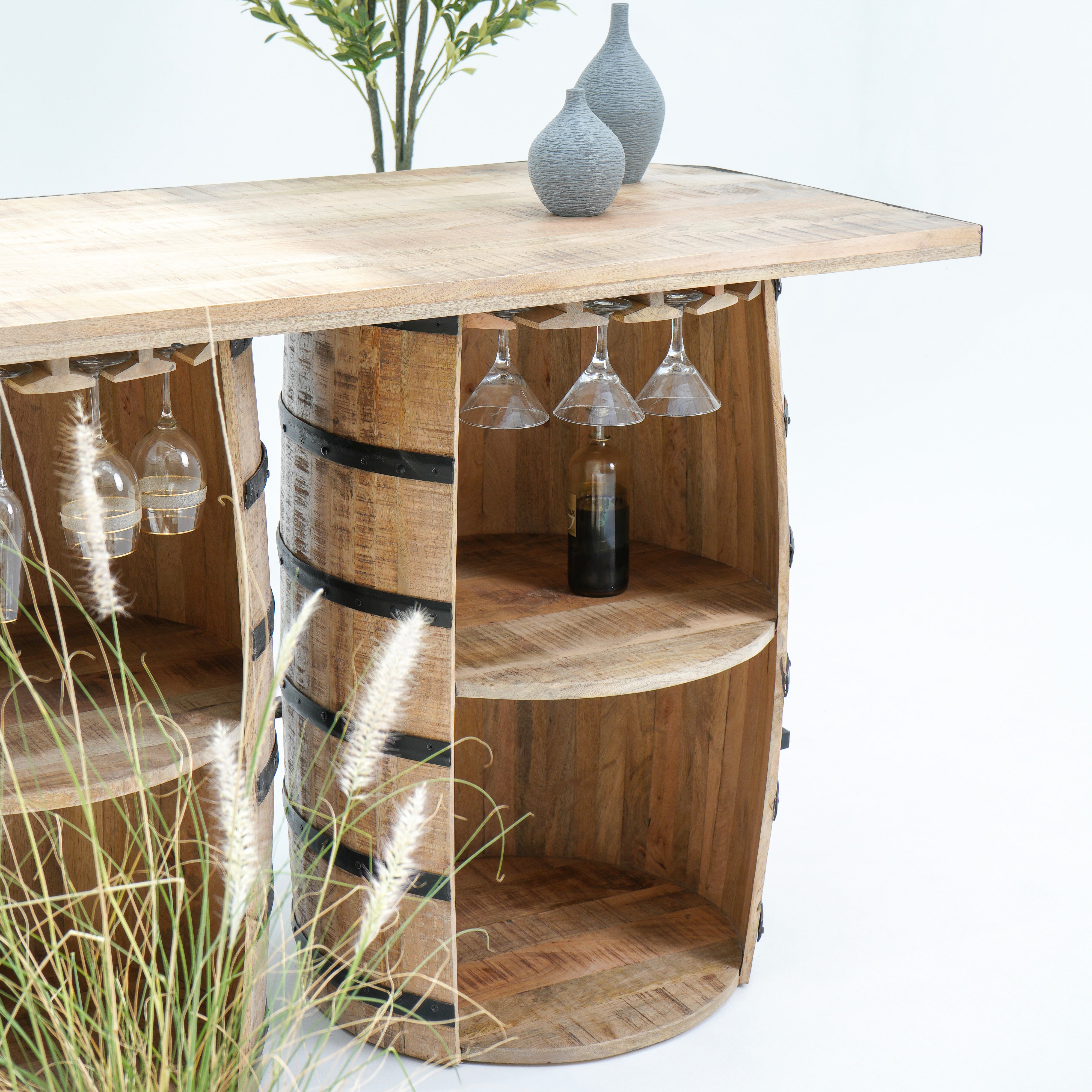 The Classic Cask Double Barrel Bar Counter