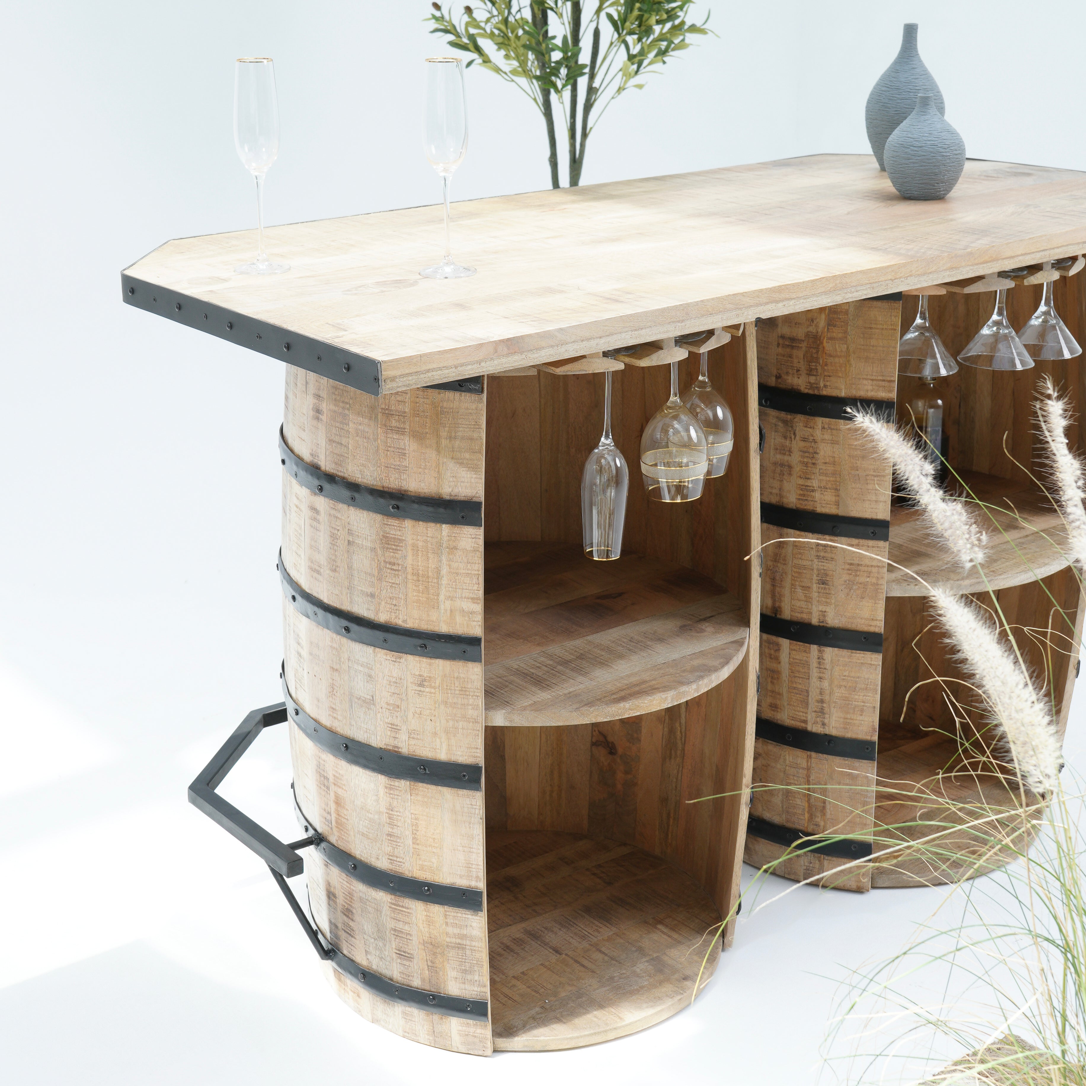 The Classic Cask Double Barrel Bar Counter