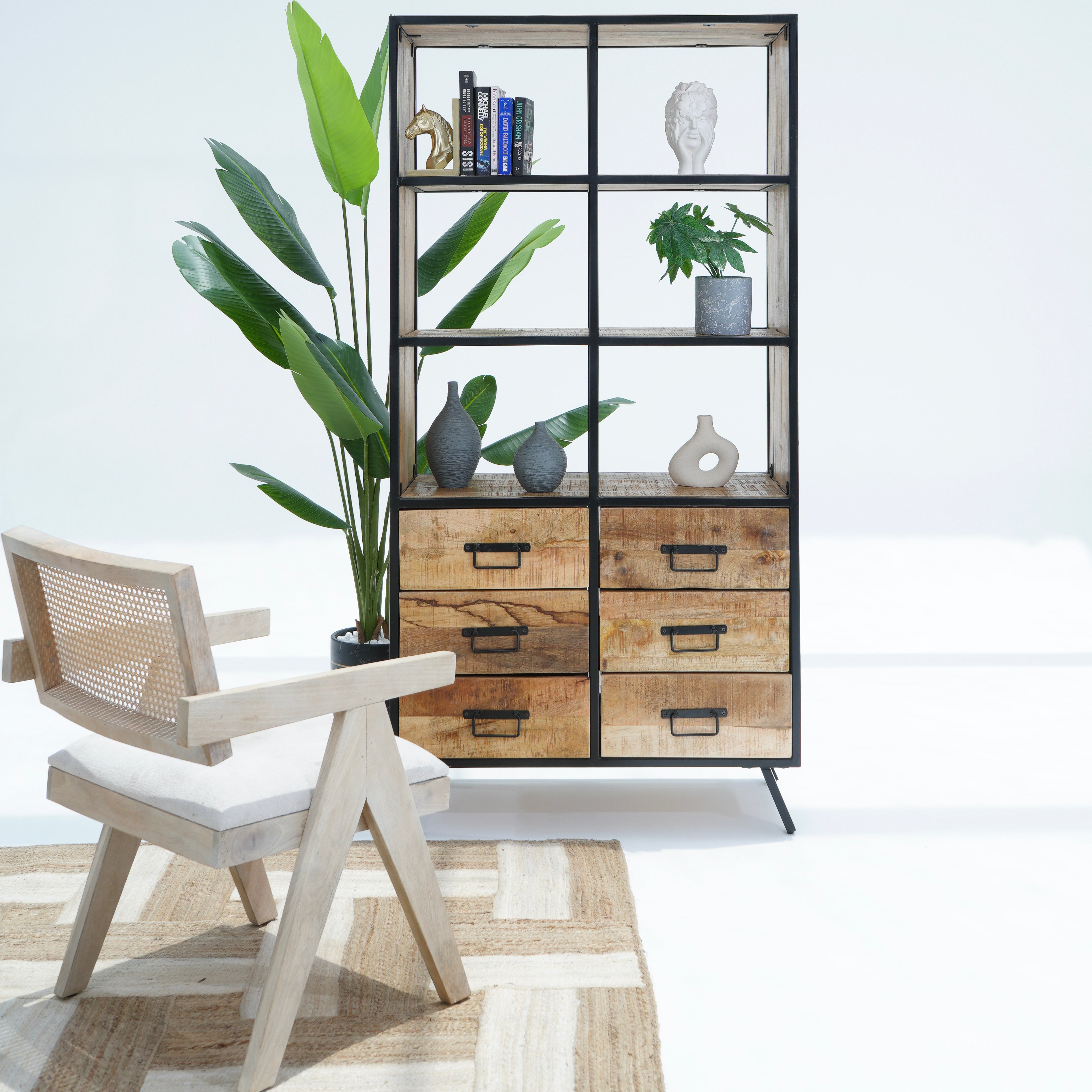 New Geneva Six-Drawer Bookshelf