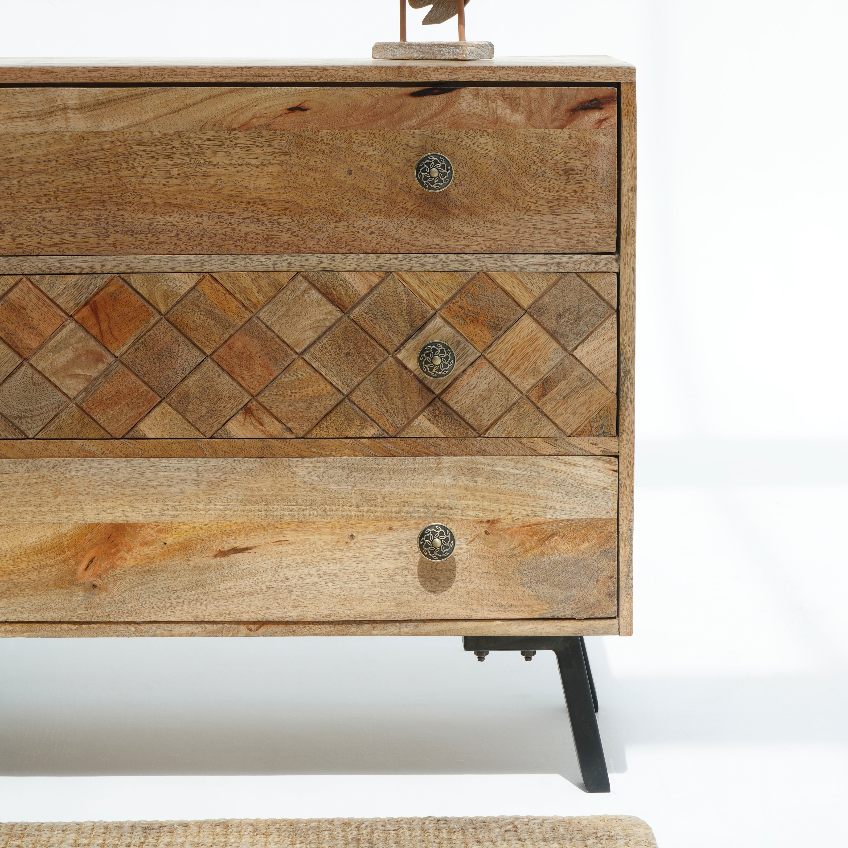 Perth Hills mango three draw chest of drawer