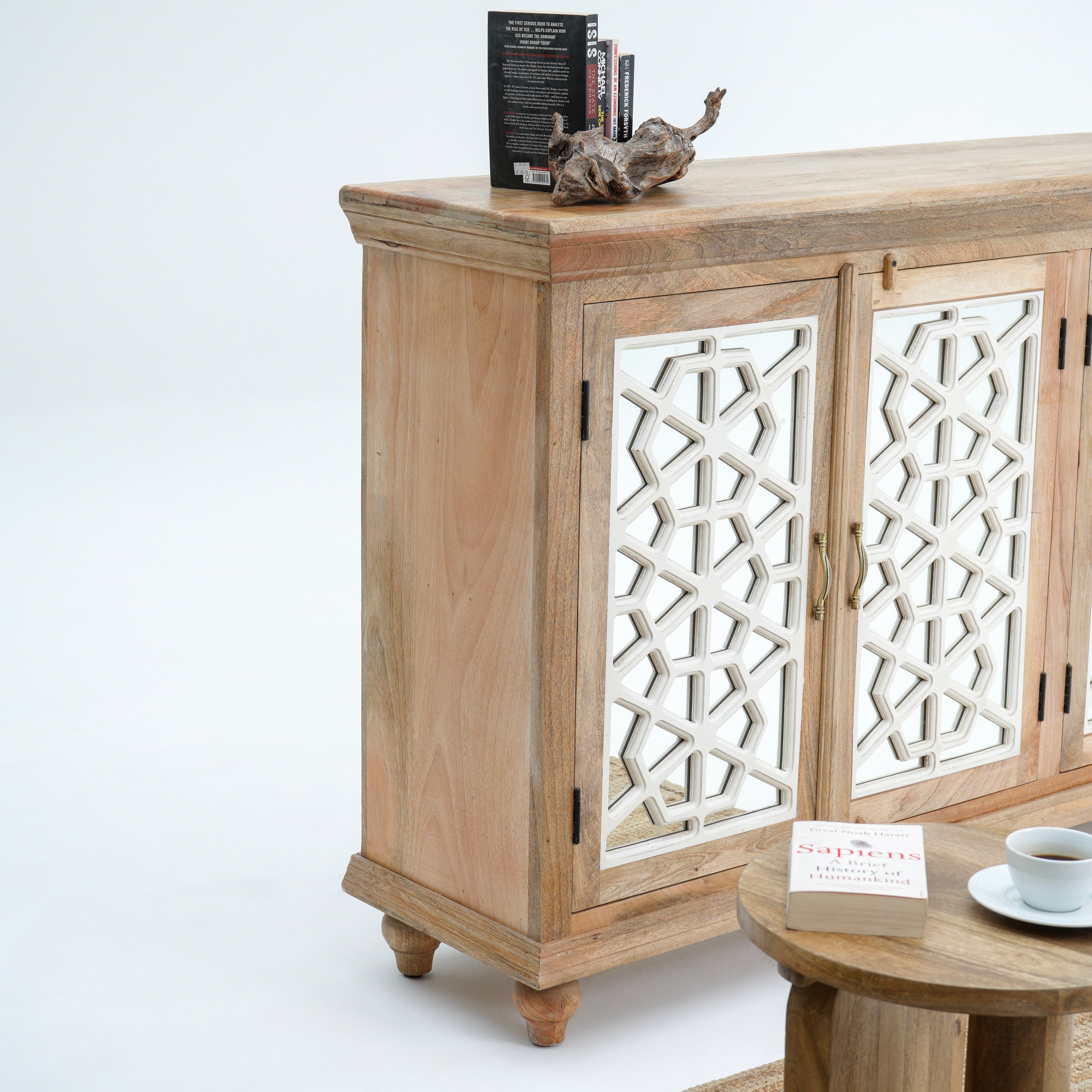 Expo four glass door sideboard