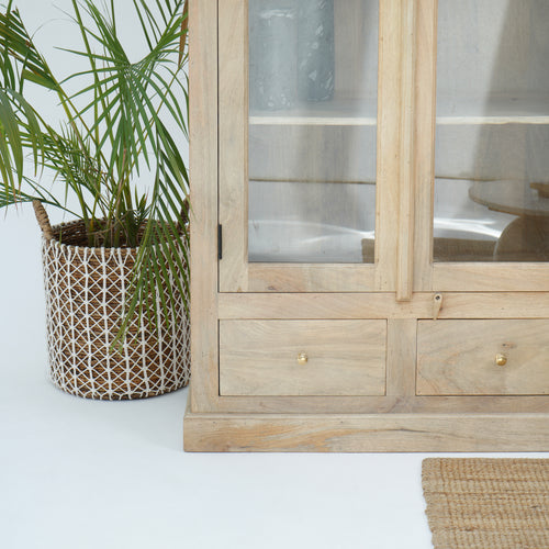 ABUJA ARTISTRY TWO GLASS DOOR CABINET