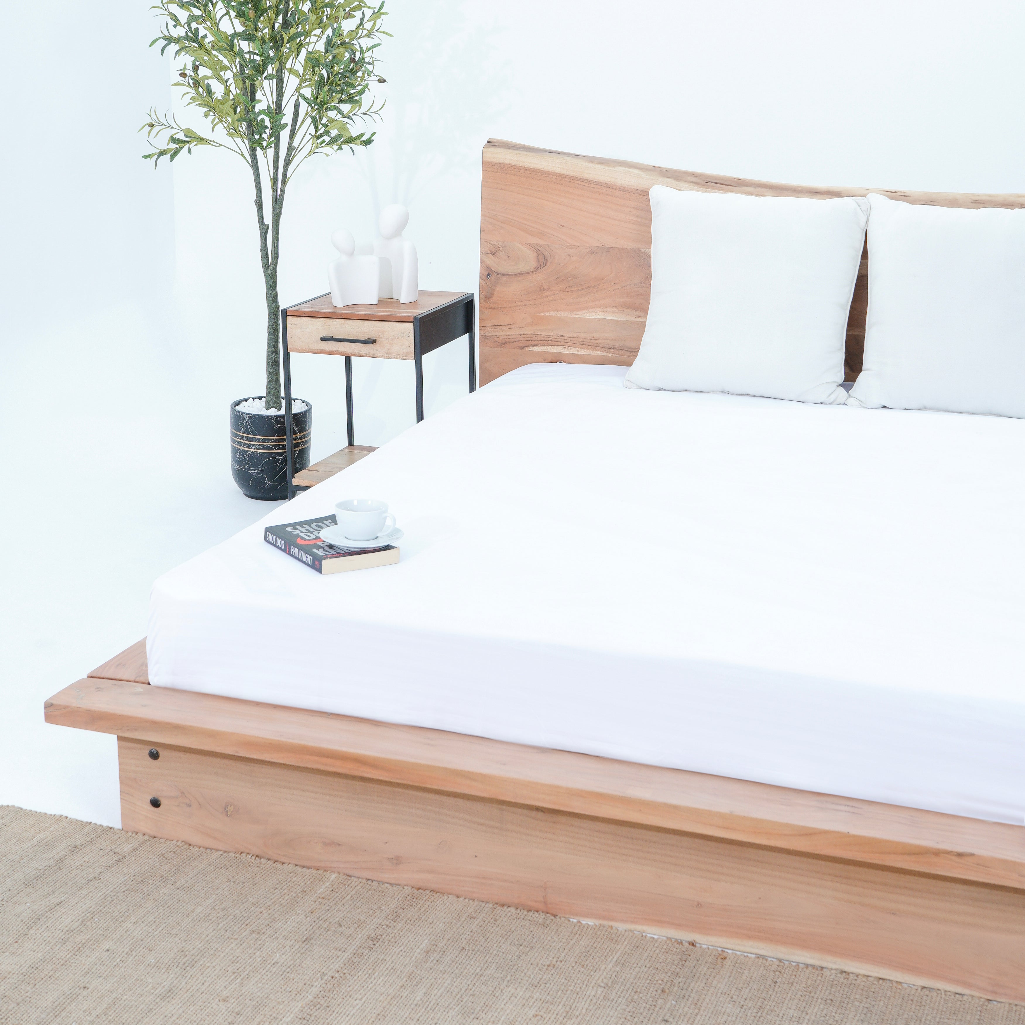 LIVE EDGE ACACIA WOOD BED FRAME