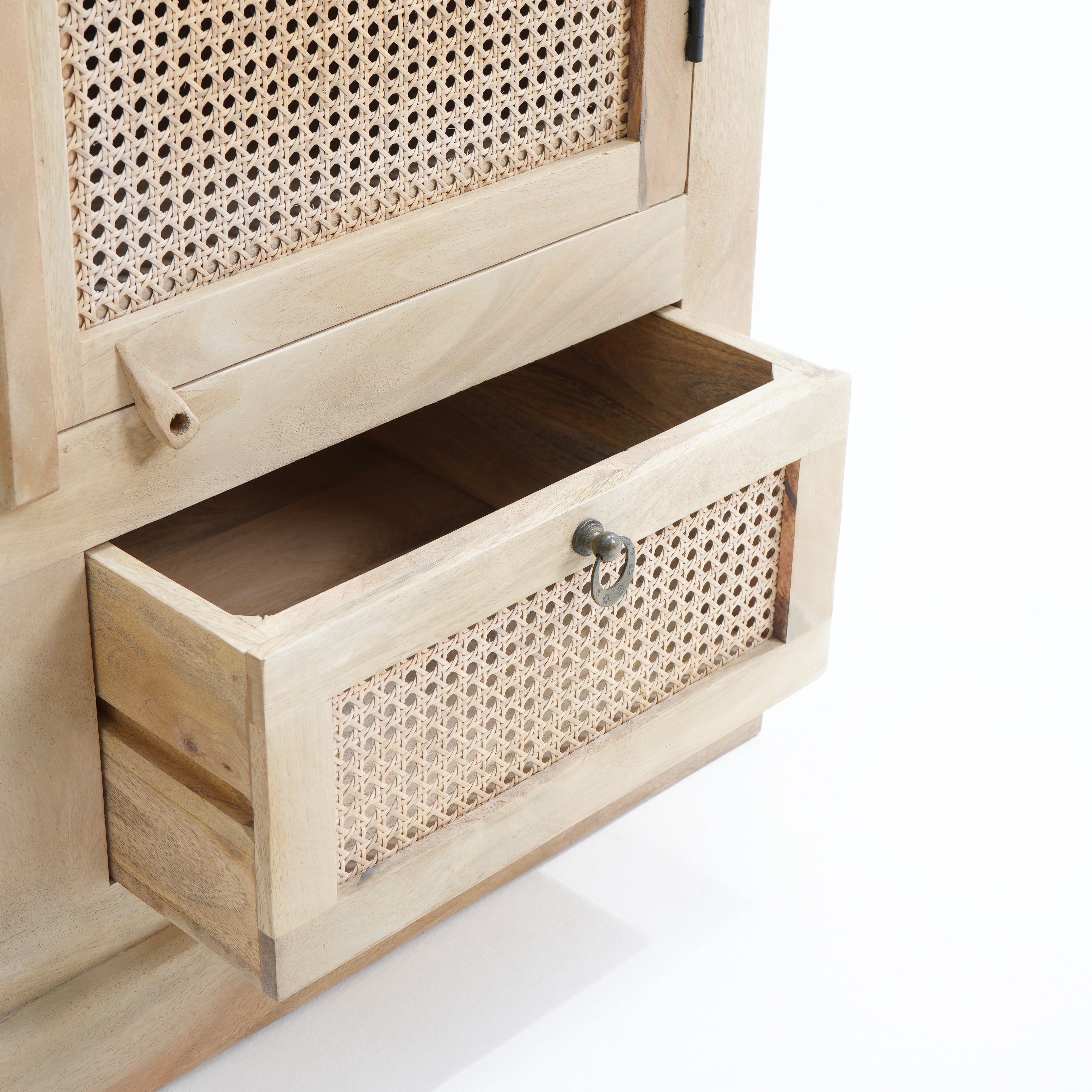Eden Elite Two Door-Drawer Cane Cabinet
