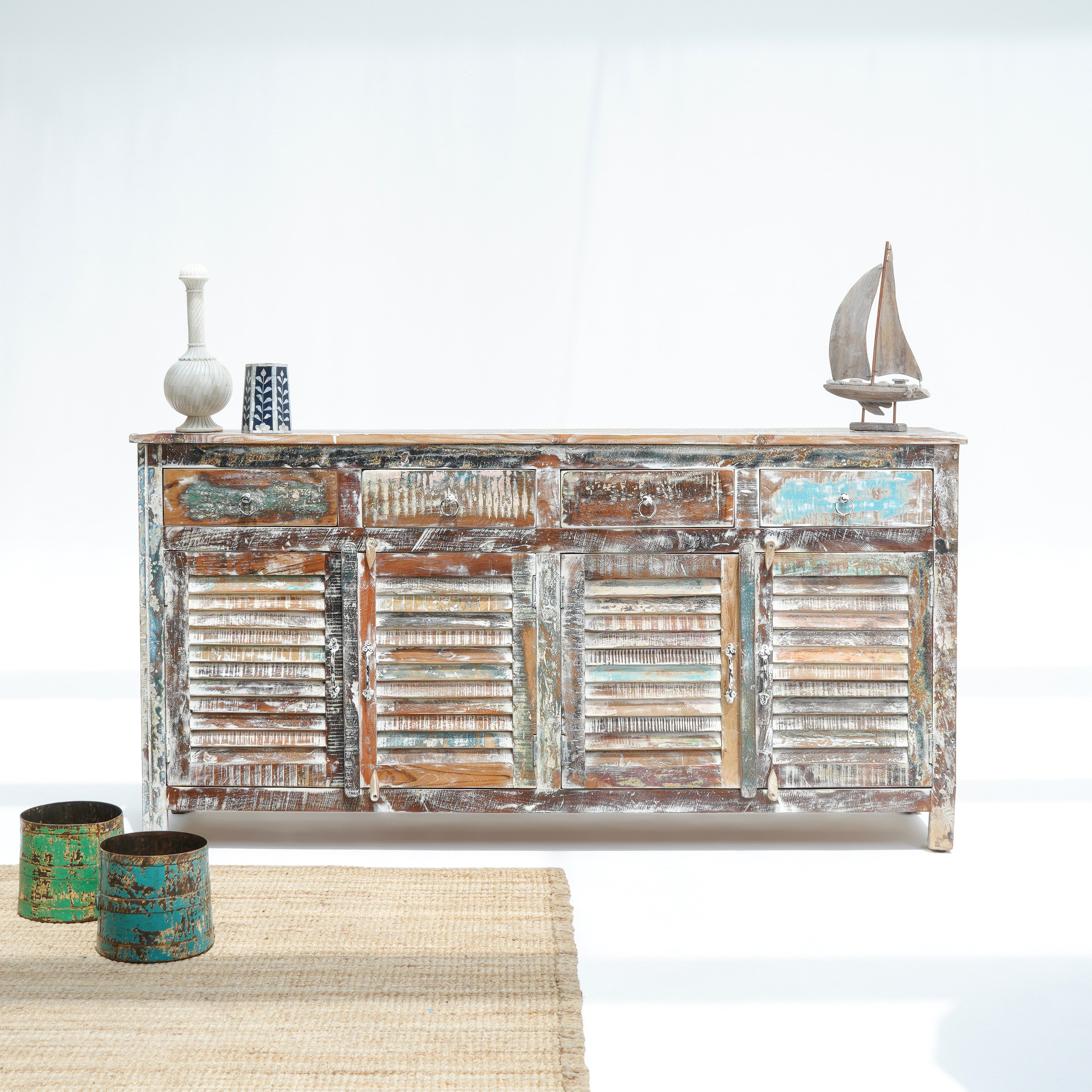The Alton Manor four door recycle side board