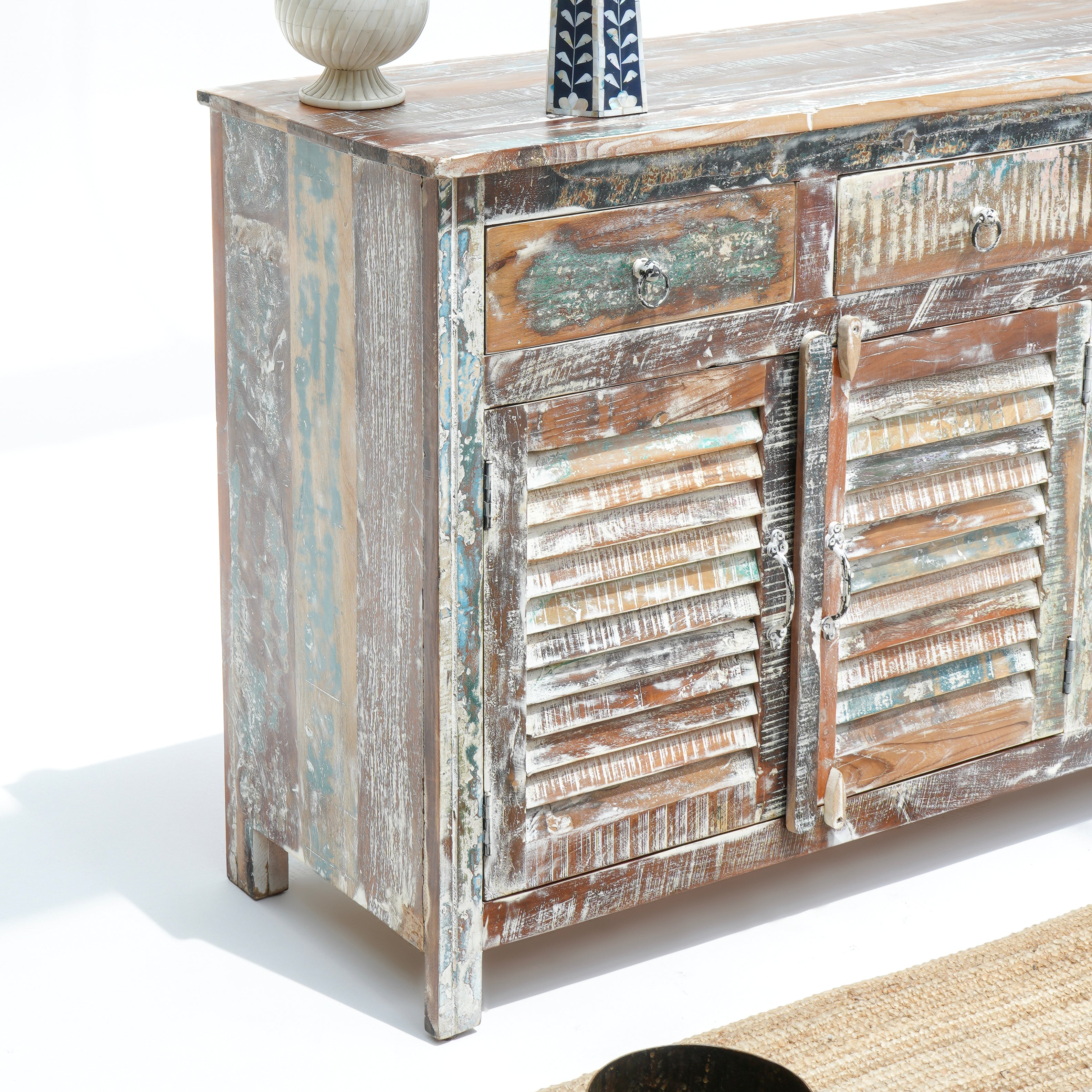 The Alton Manor four door recycle side board