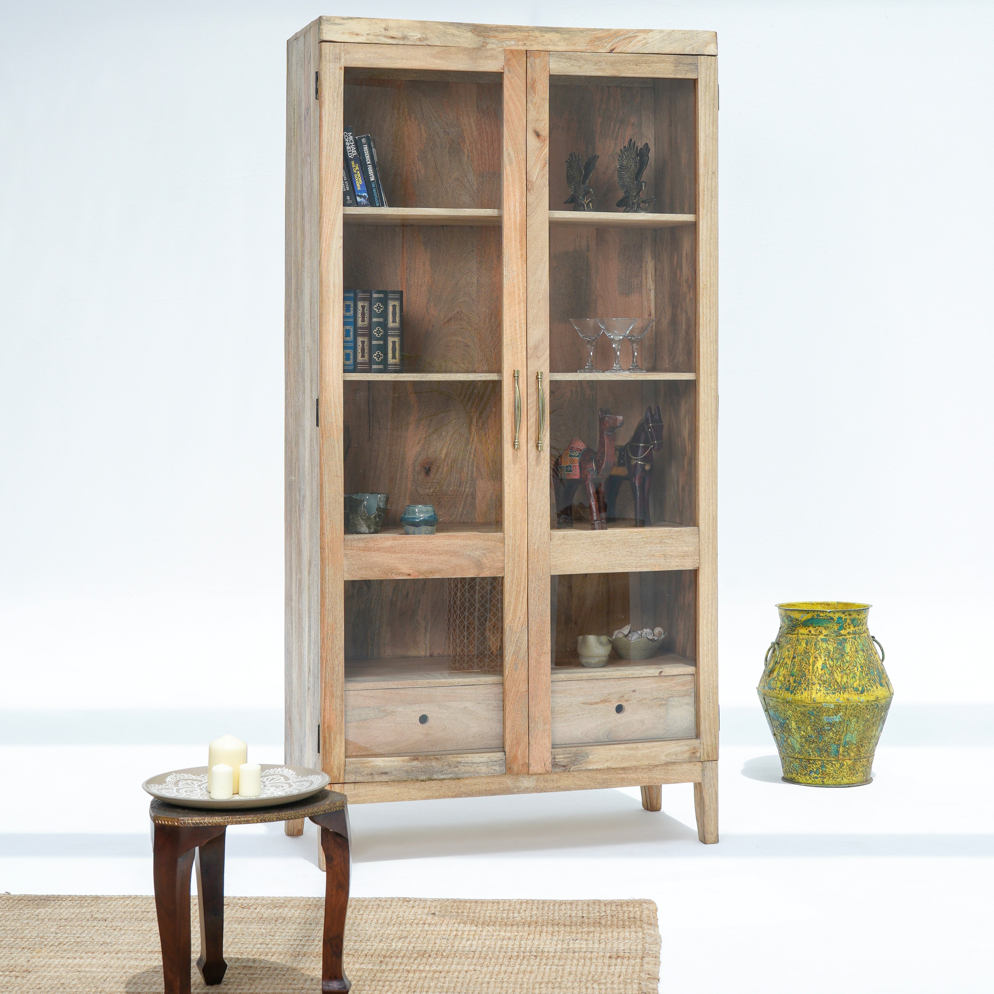 Vision Two Glass Door Cabinet