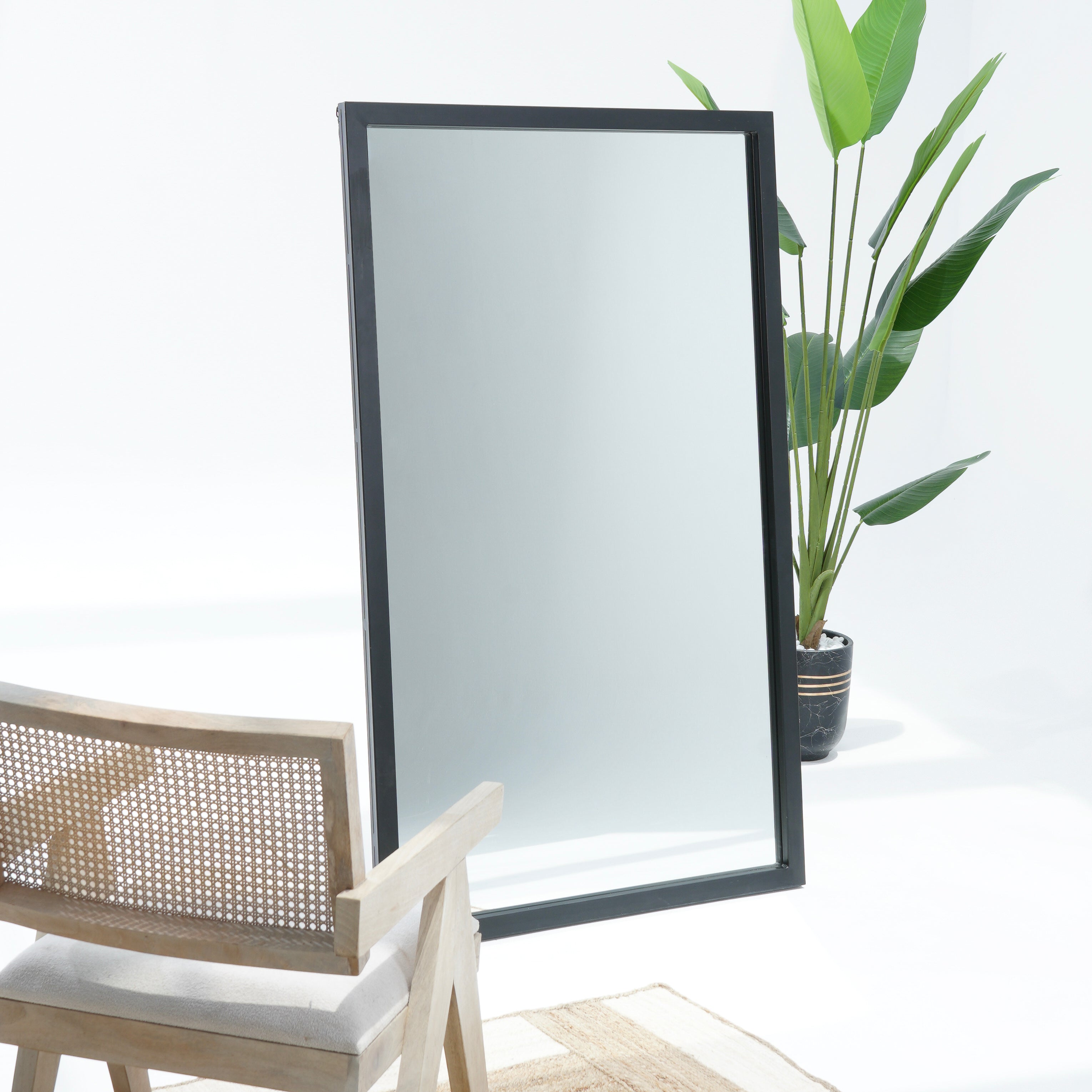 Classic Black Metal Mirror Frame