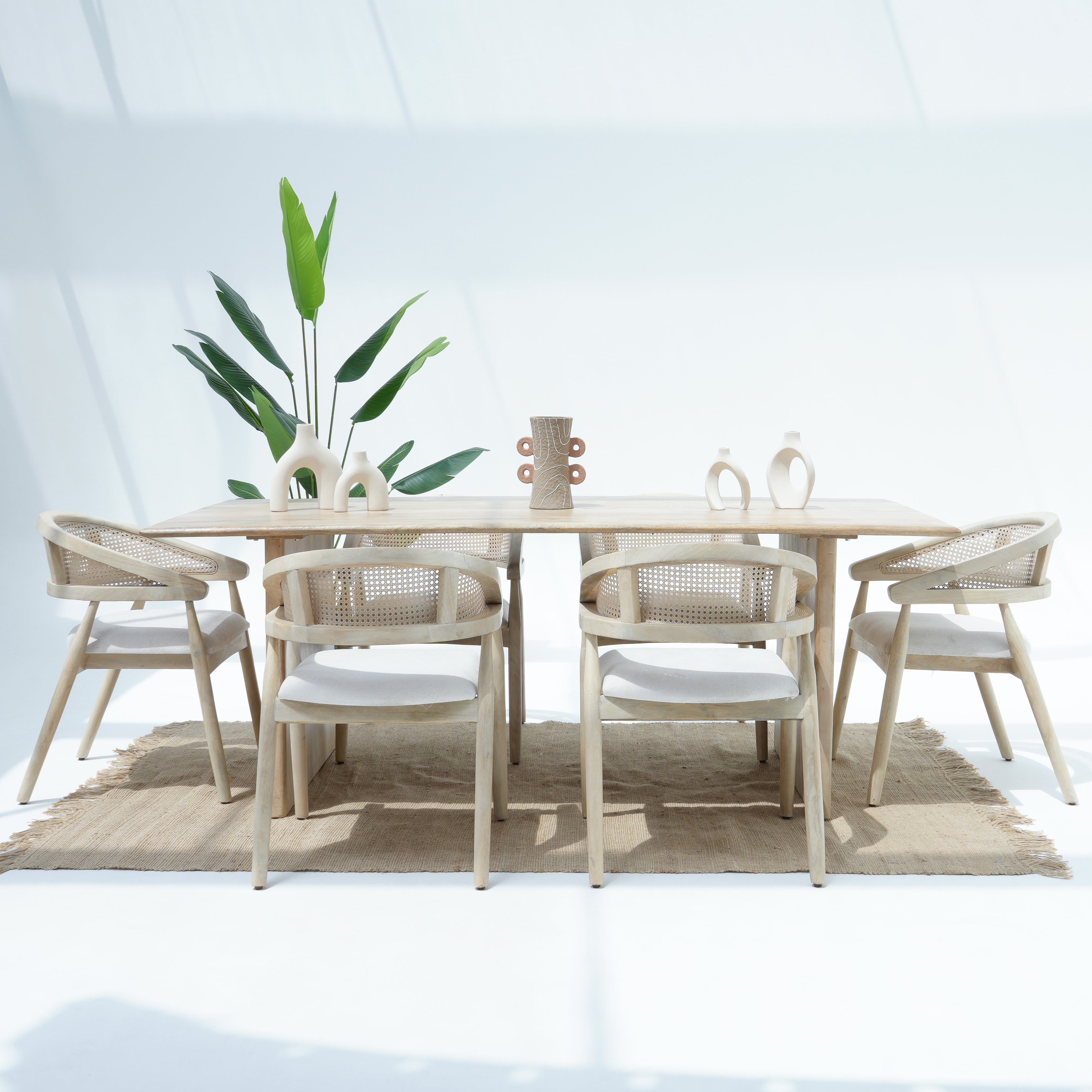 Art Radiance Mango plan Top Dining Table