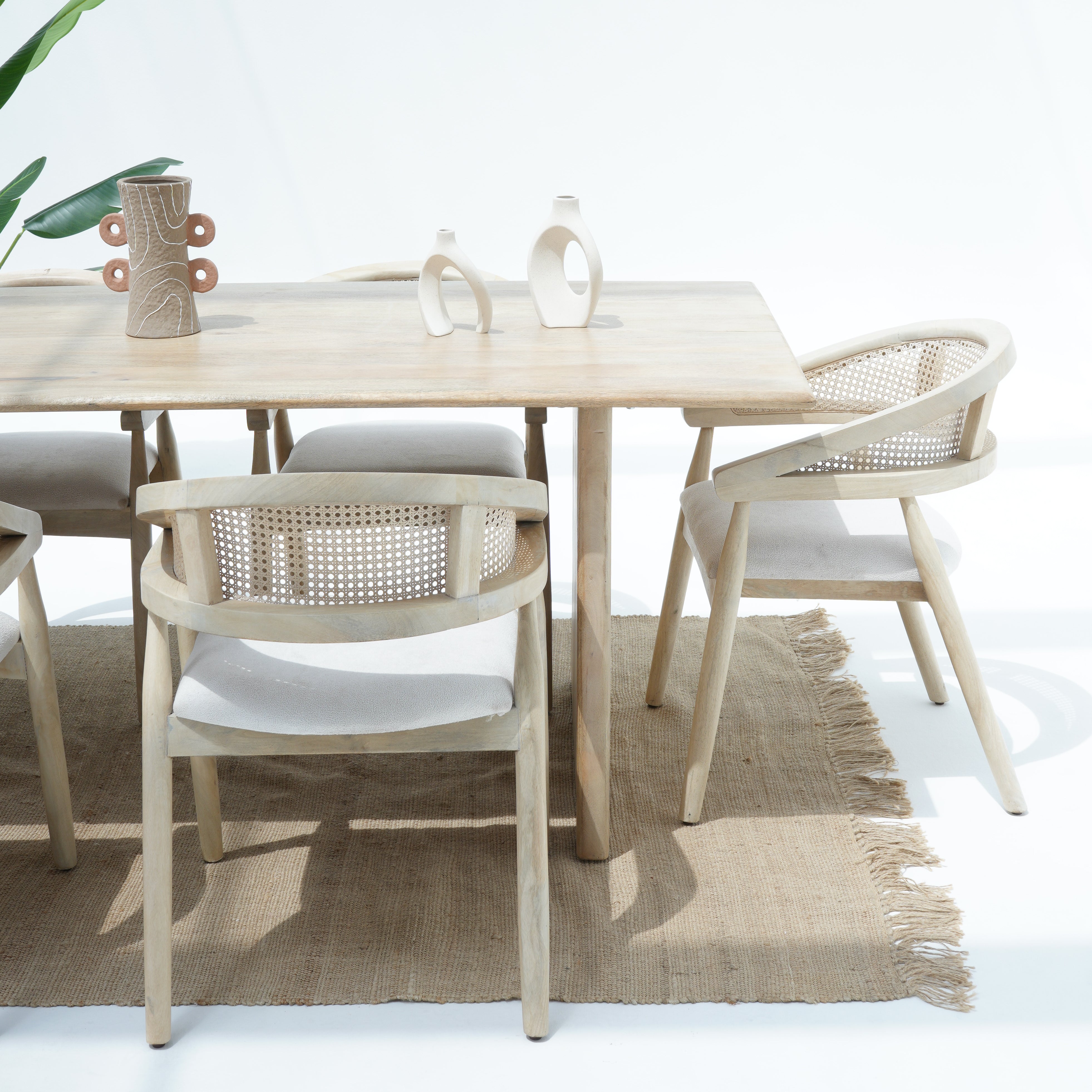 Art Radiance Mango plan Top Dining Table