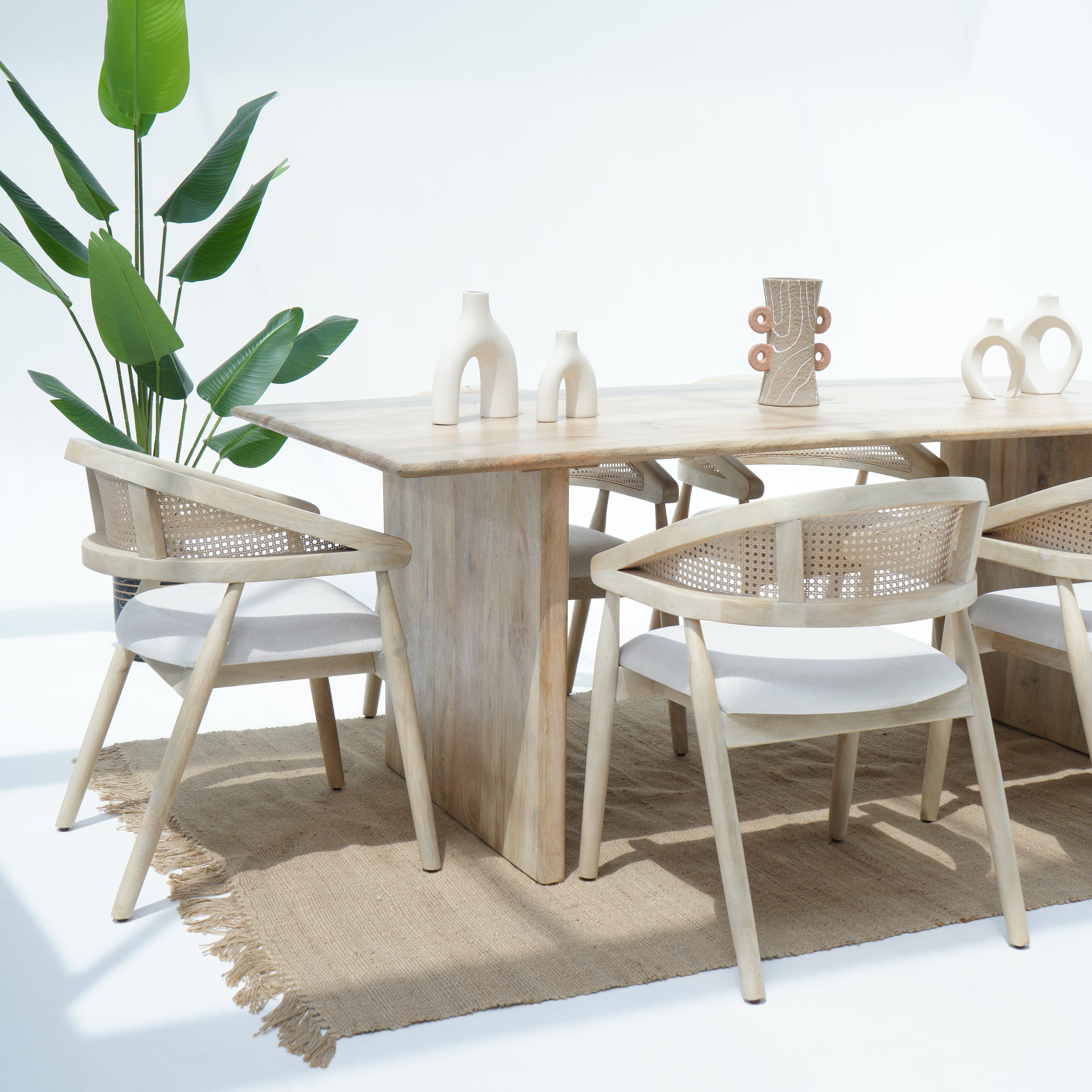 Art Radiance Mango plan Top Dining Table