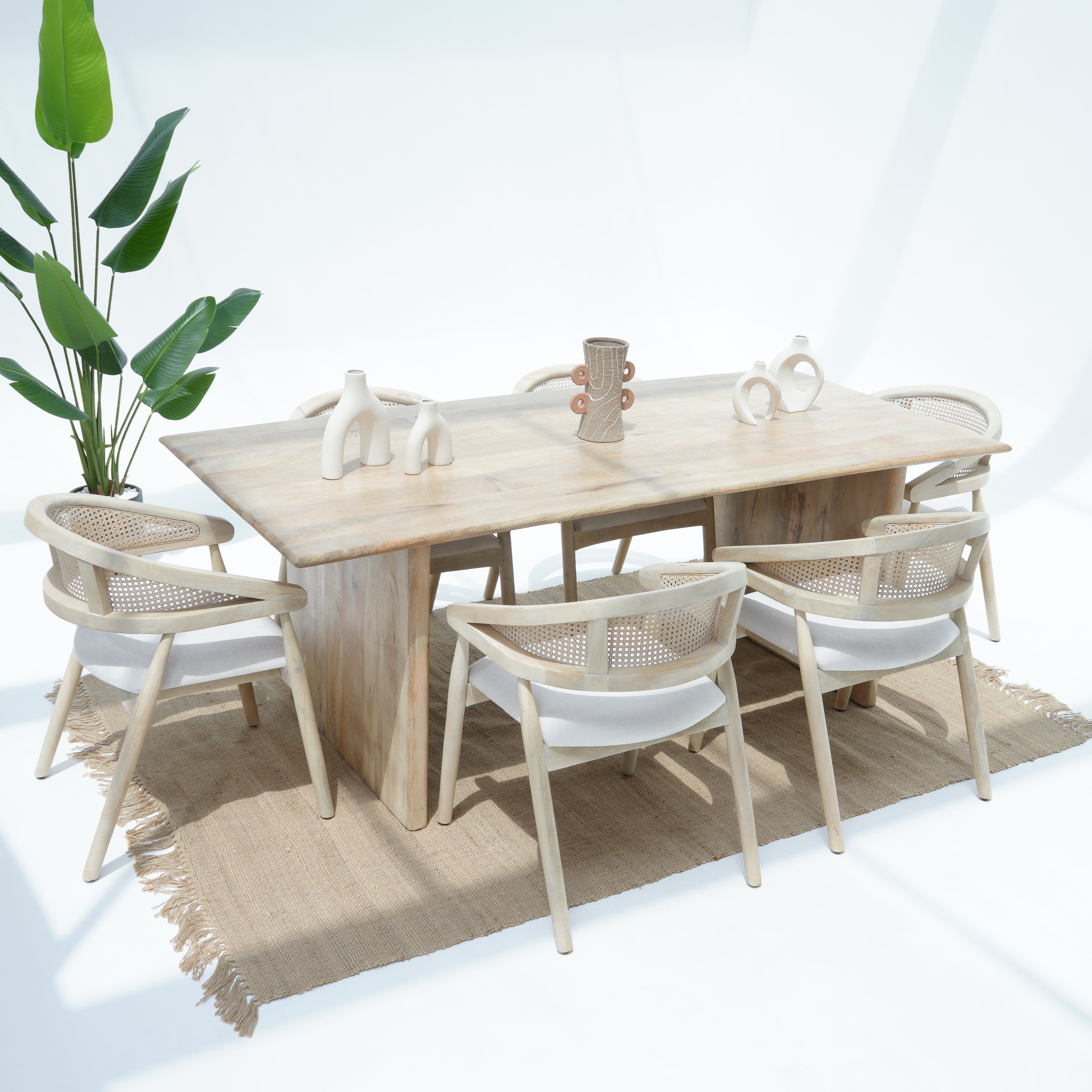 Art Radiance Mango plan Top Dining Table