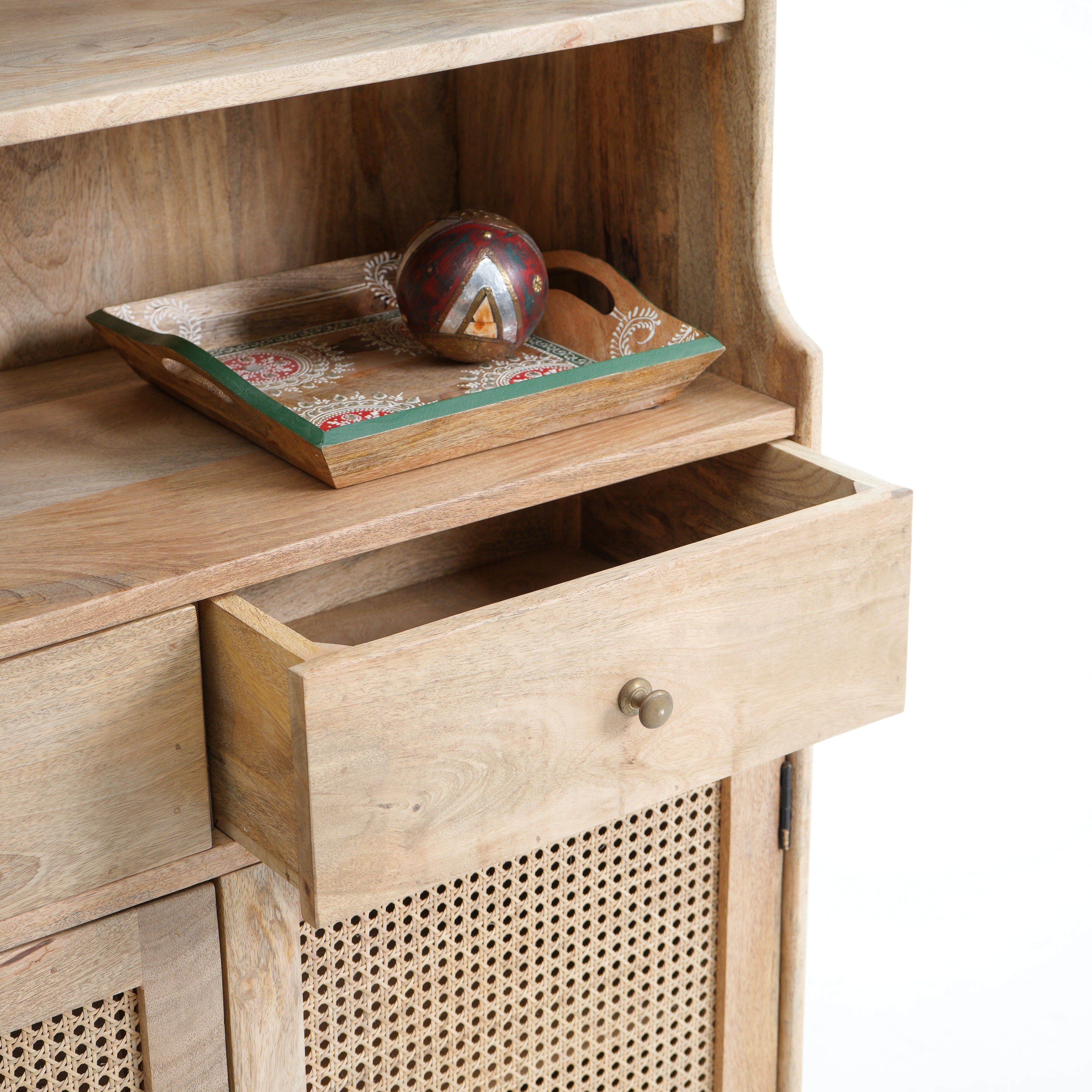Artician Cane Door Bookshelf