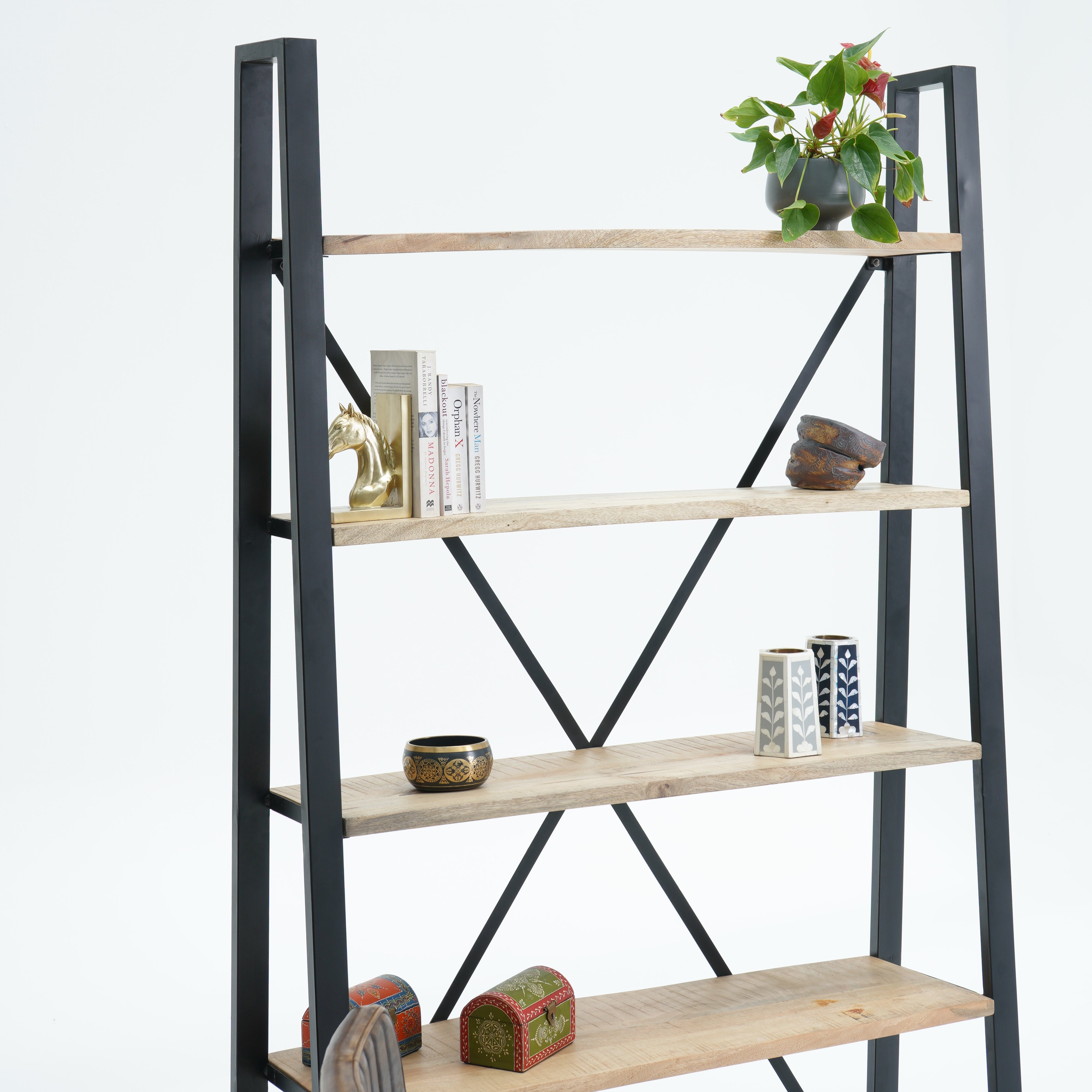 Lisbon Black Metal Bookshelf