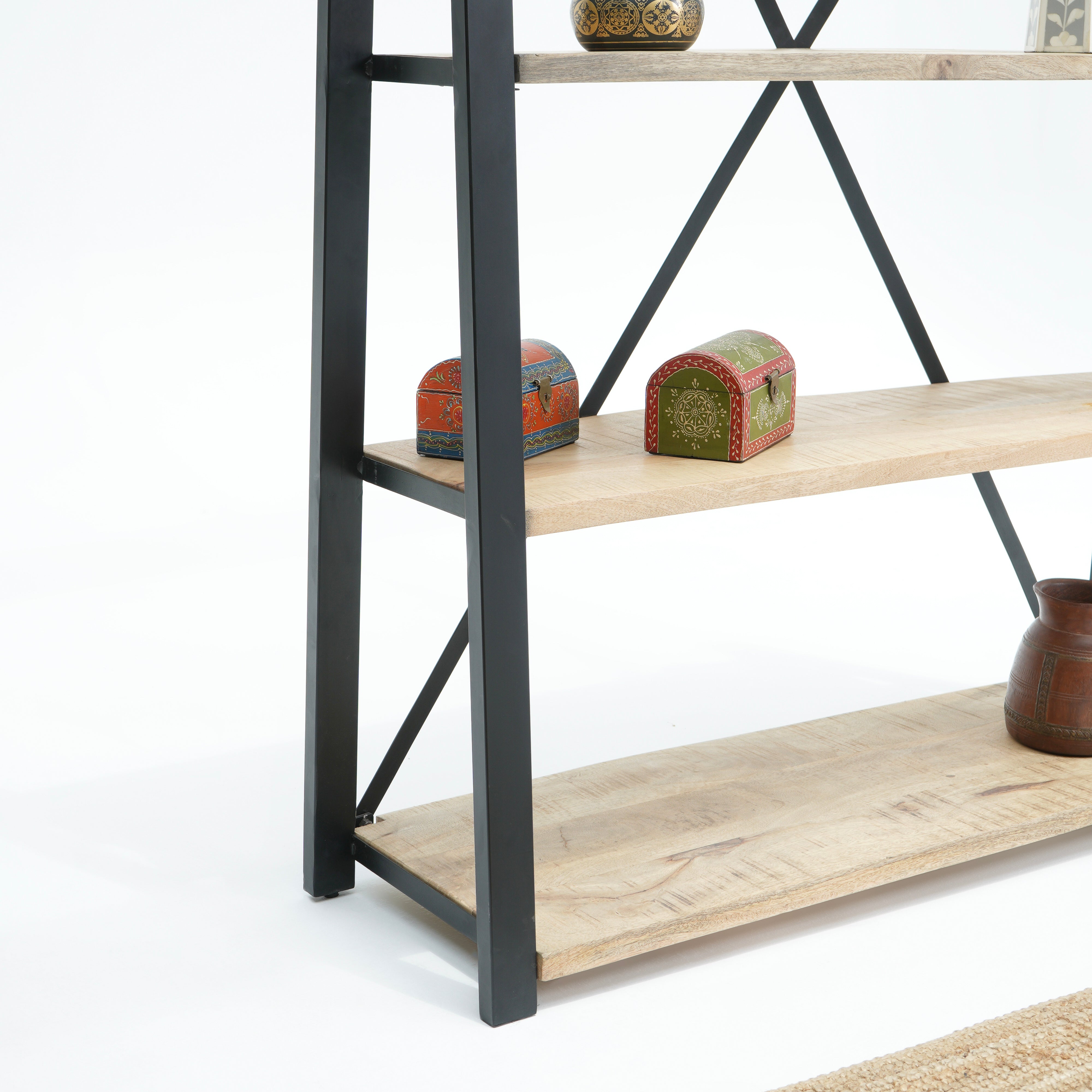 Lisbon Black Metal Bookshelf