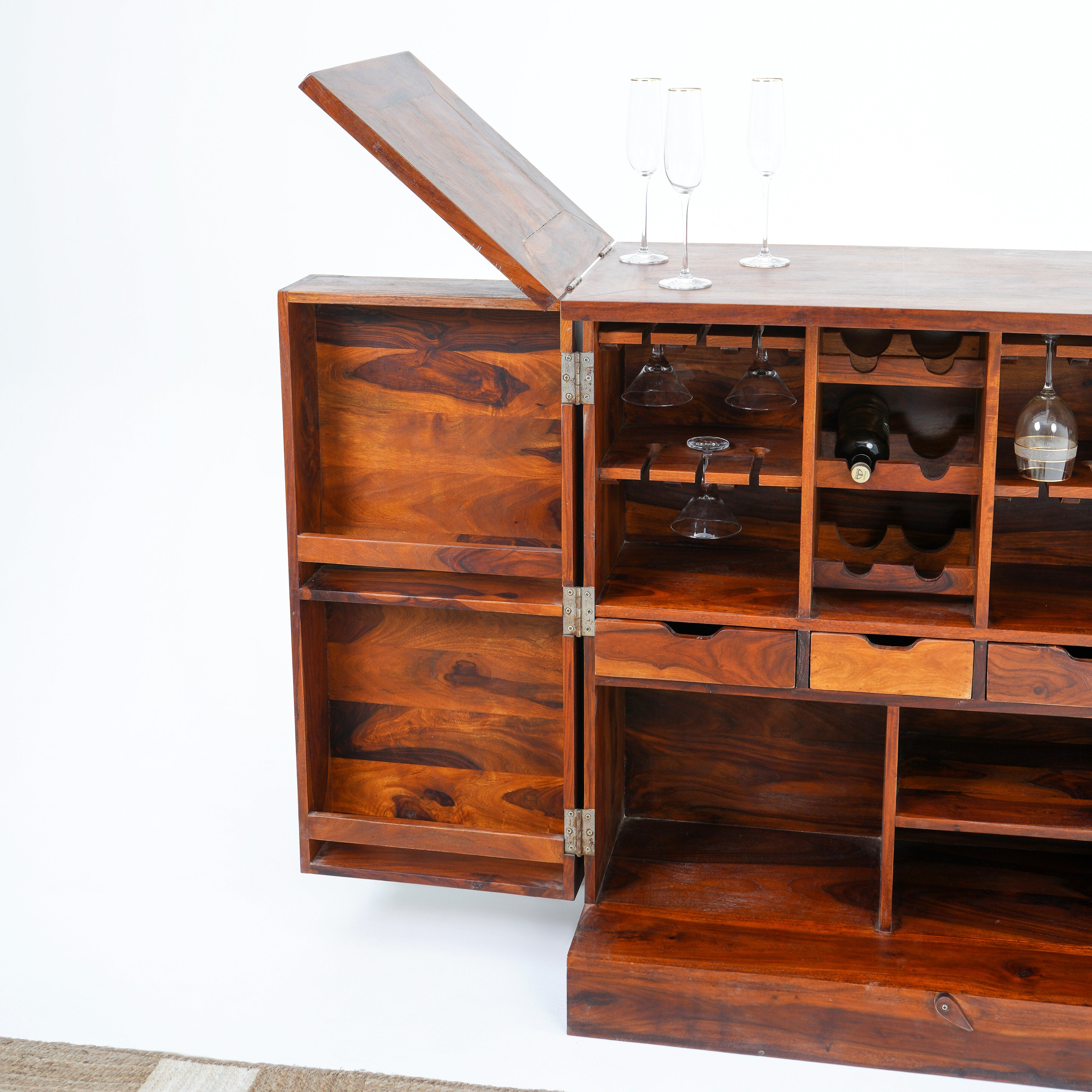 The Retro Room Tile-Fitted Folding Bar Counter