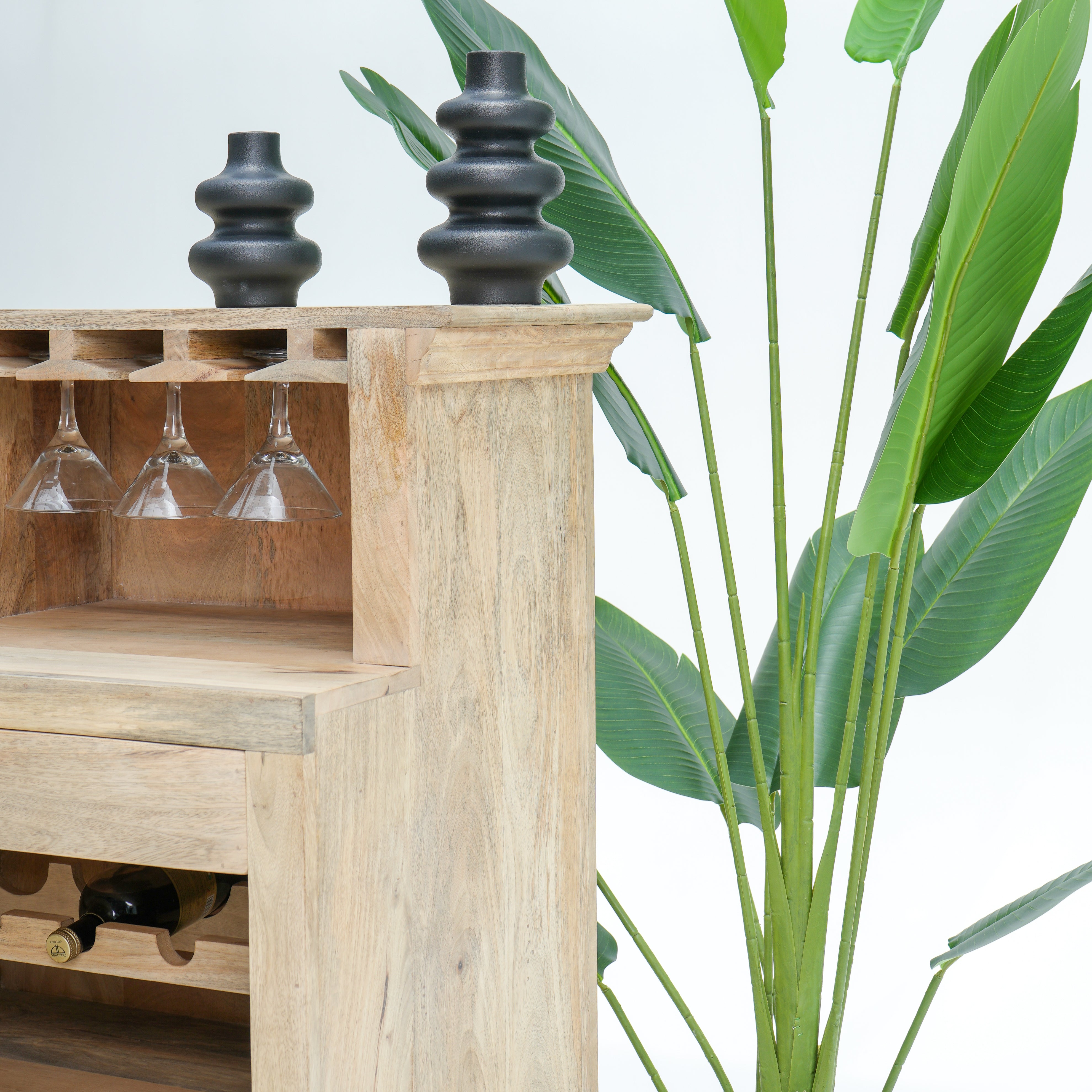 The Elegant Elixir Rattan Bar Counter