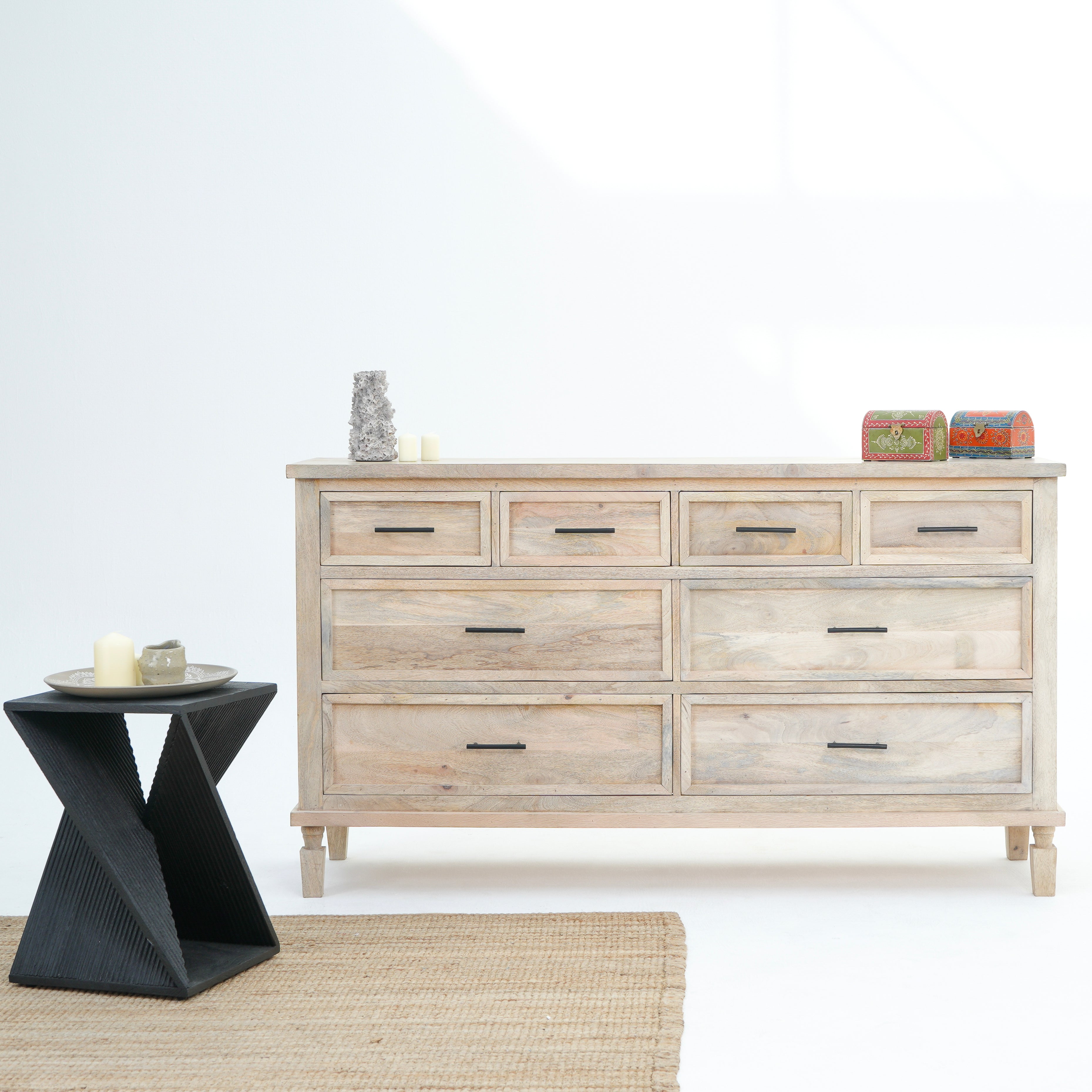 Portsmouth Eight drawer plan finish dresser