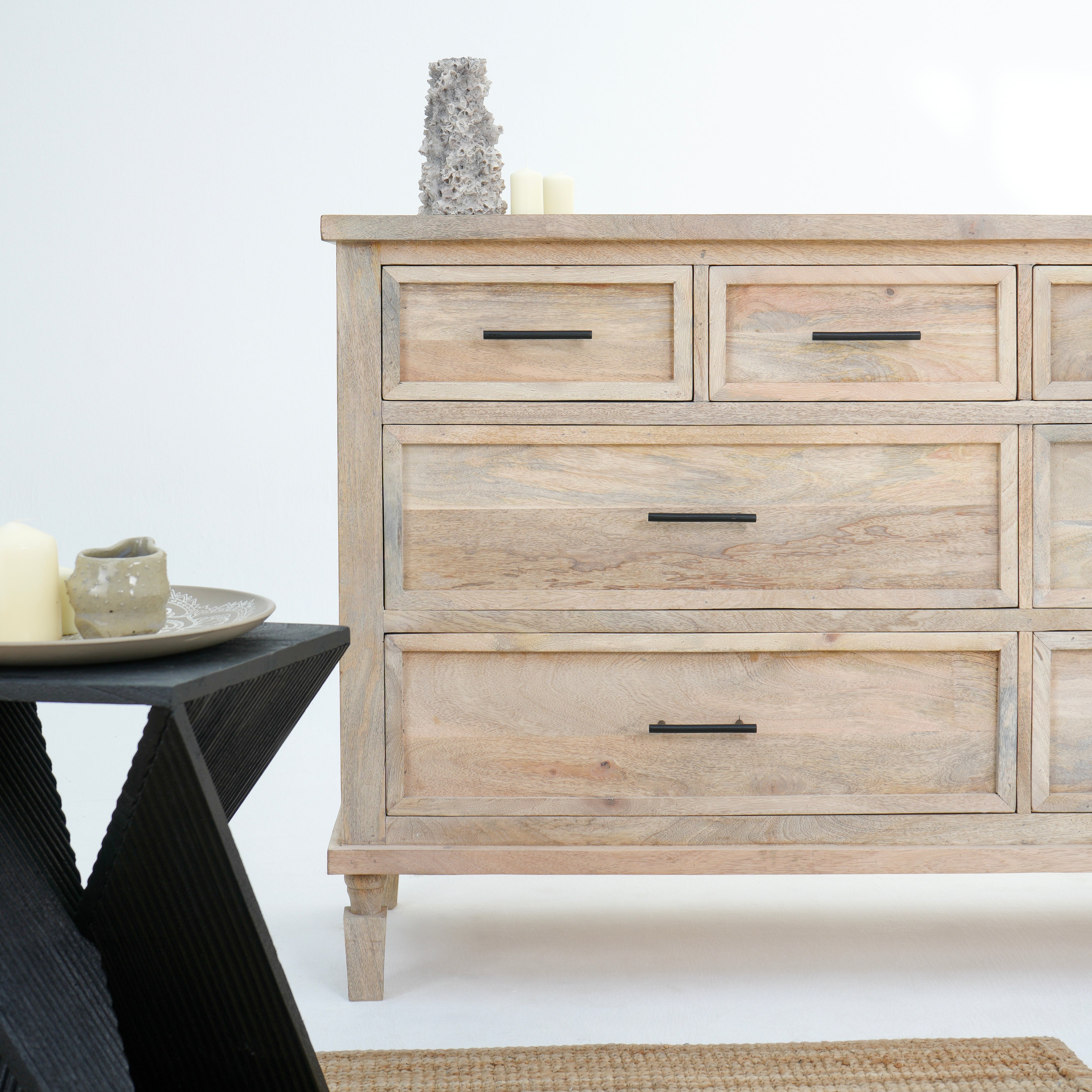 Portsmouth Eight drawer plan finish dresser