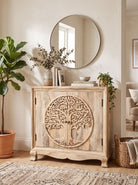 Bohemian Carving Two Door Sideboard Art and craft furniture
